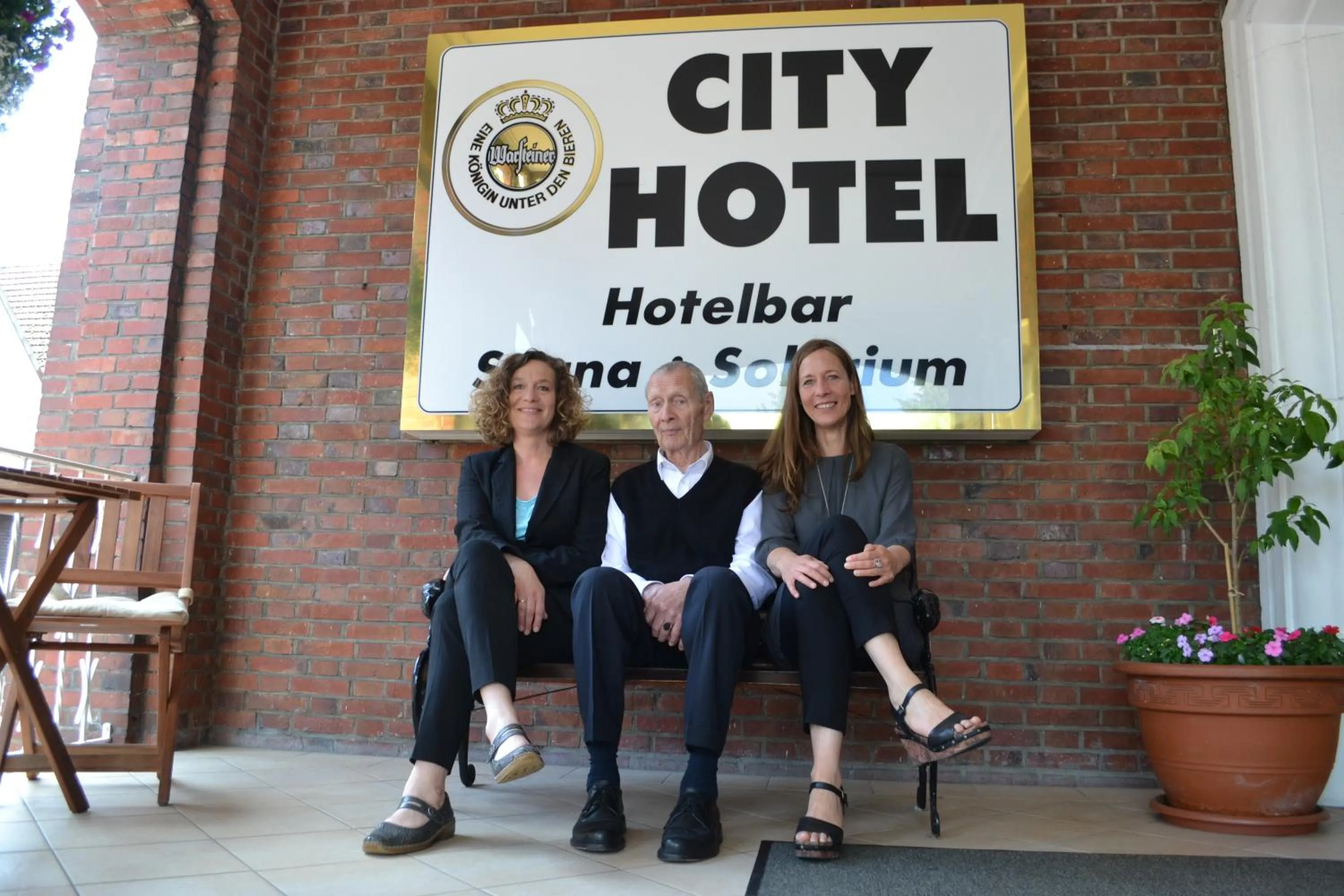 Family in City Hotel