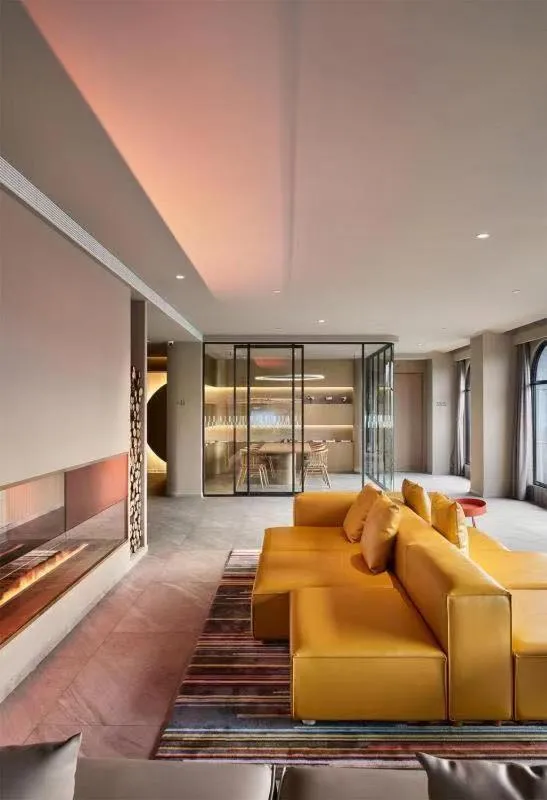 Seating area, Bed in Ebo Hotel