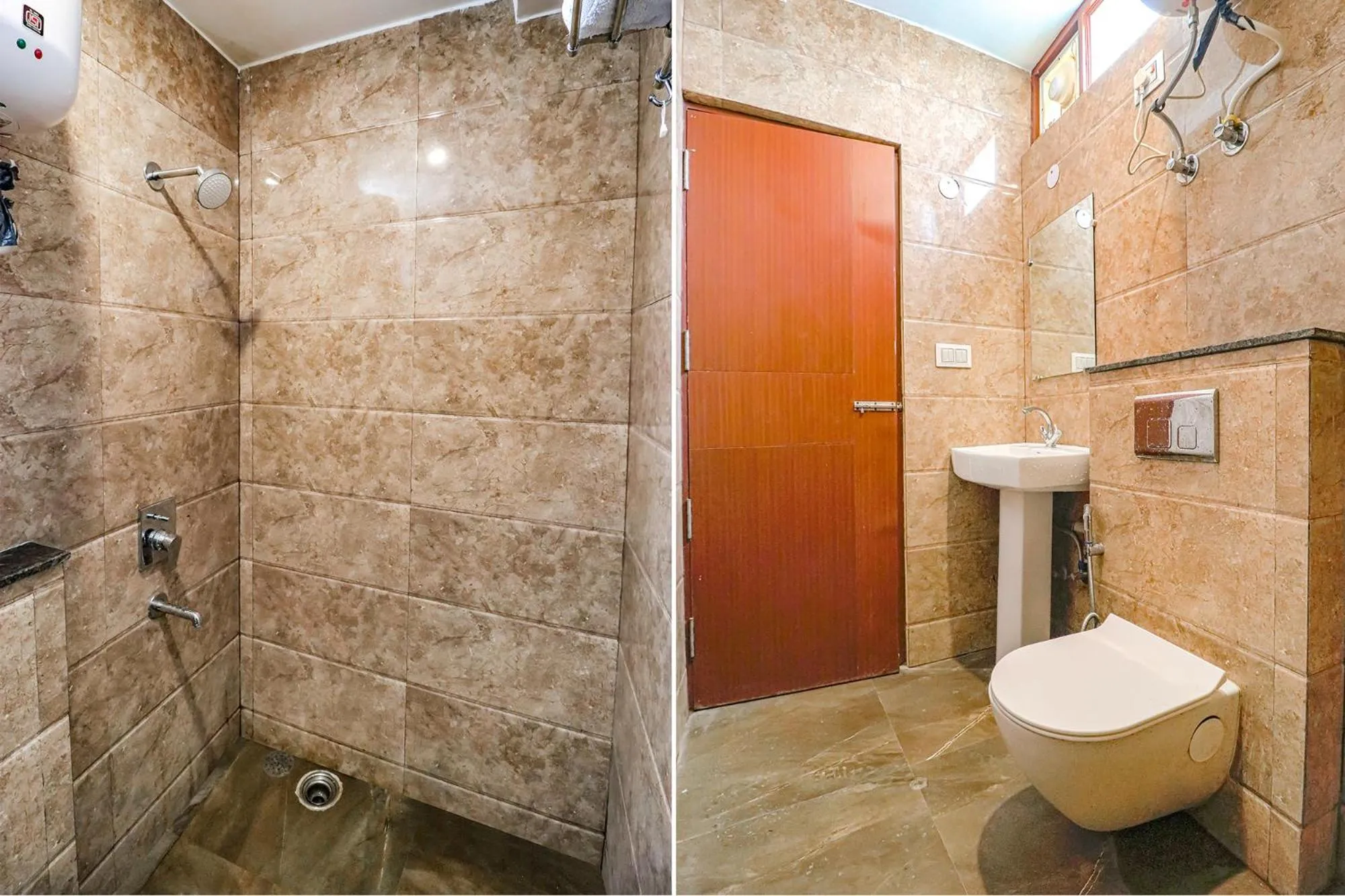 Shower in FabHotel Lime Tree Near Yashobhoomi Convention Centre