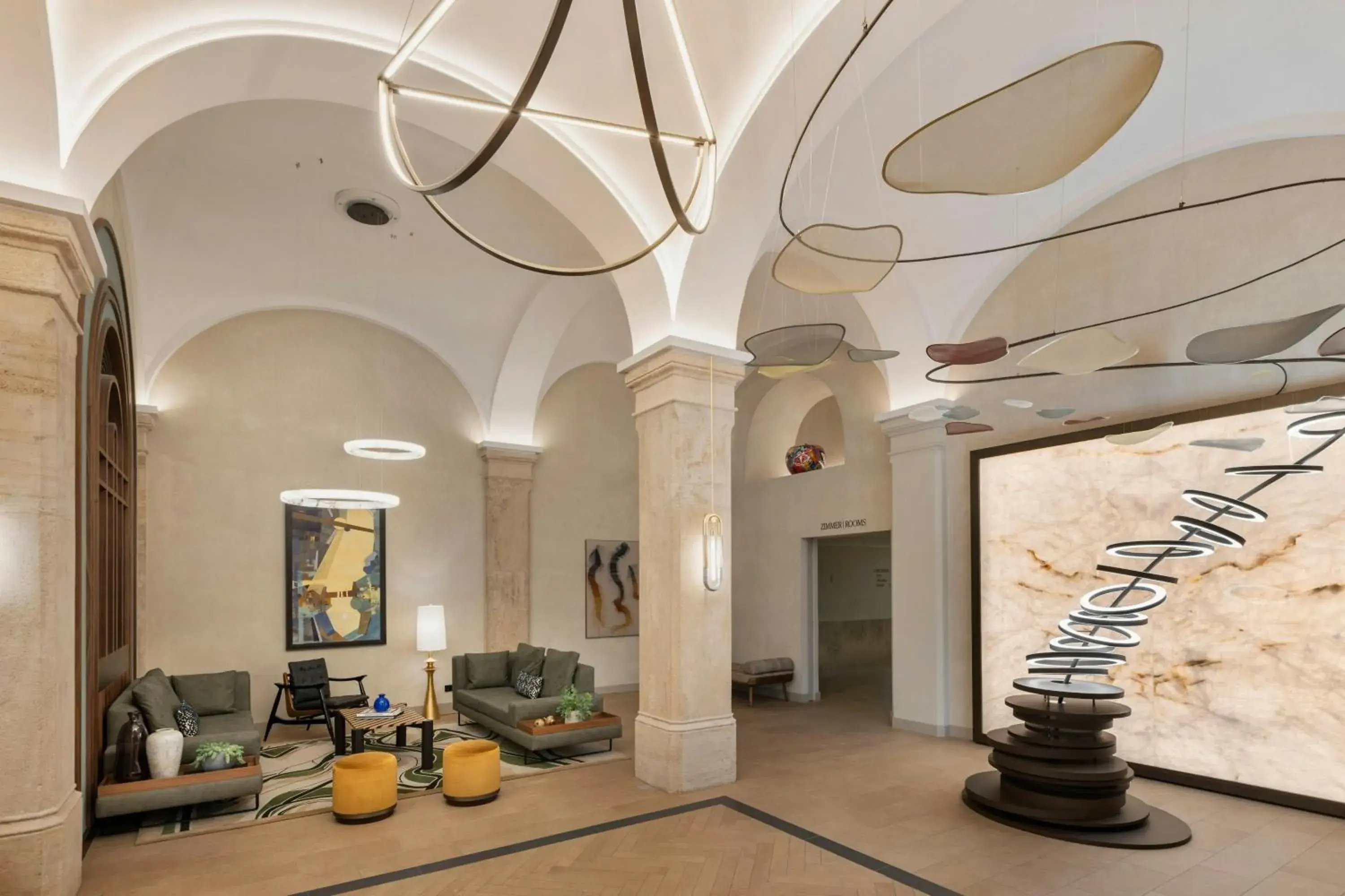 Lobby or reception in Imperial Riding School, Autograph Collection Lobby or reception in Imperial Riding School, Autograph Collection