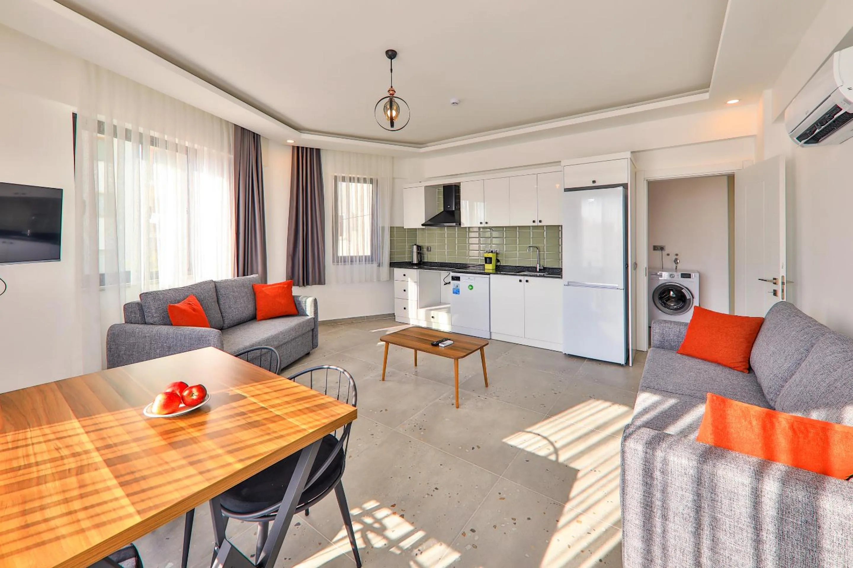 Kitchen or kitchenette in Happy Kaş Apart