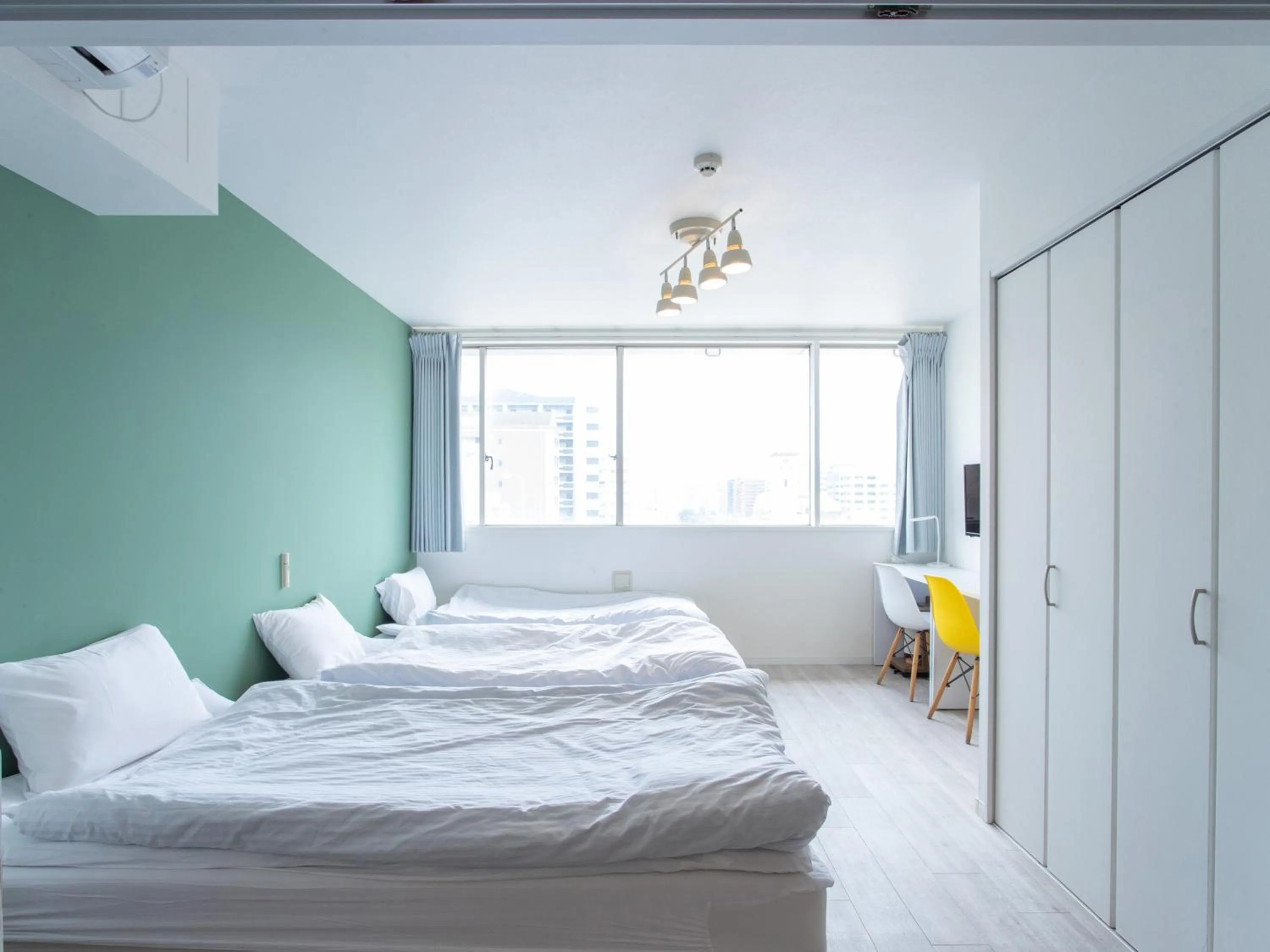 Photo of the whole room, Bed in Reality Hakata 2