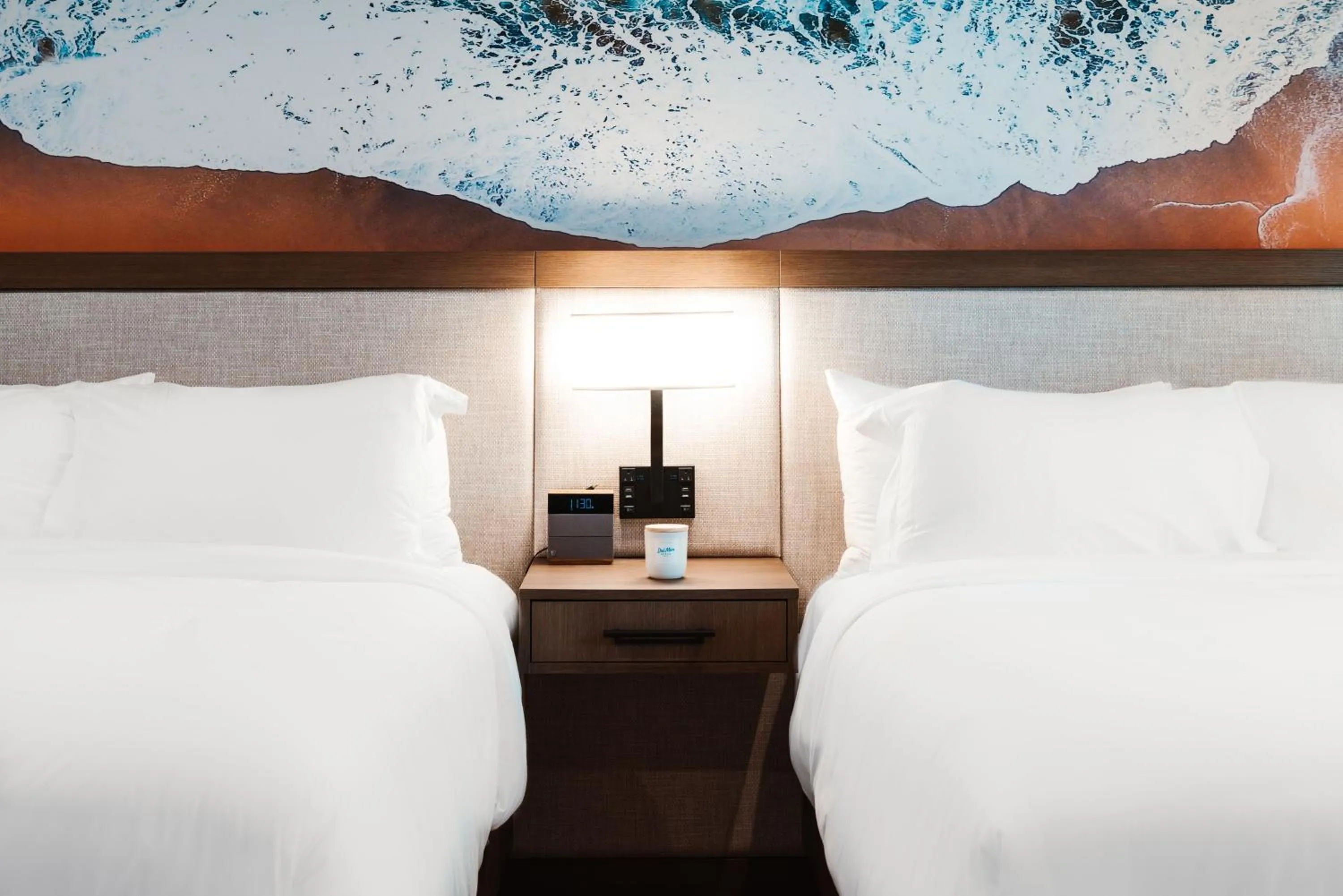 Bed in Del Mar Beach Hotel