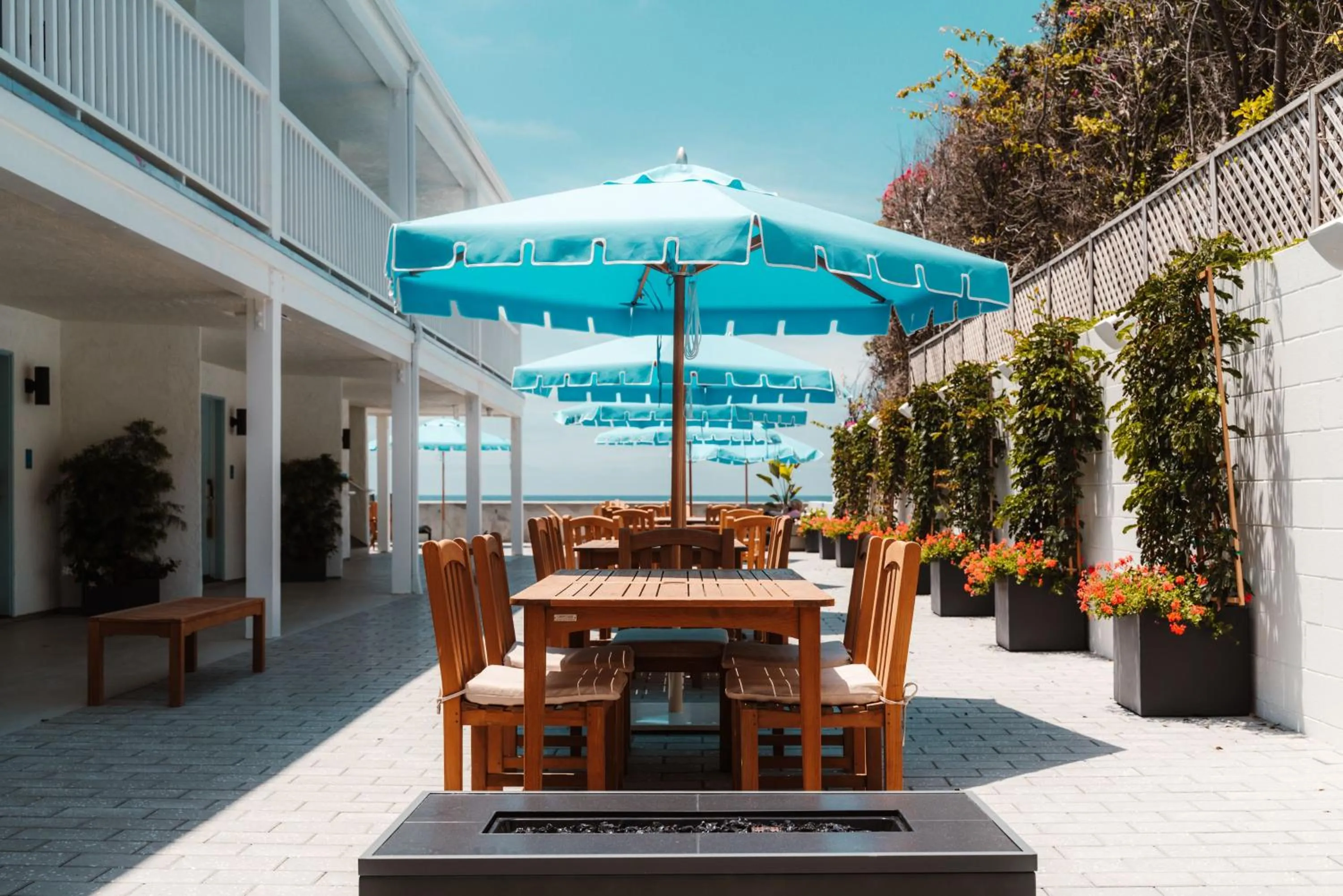 Patio in Del Mar Beach Hotel