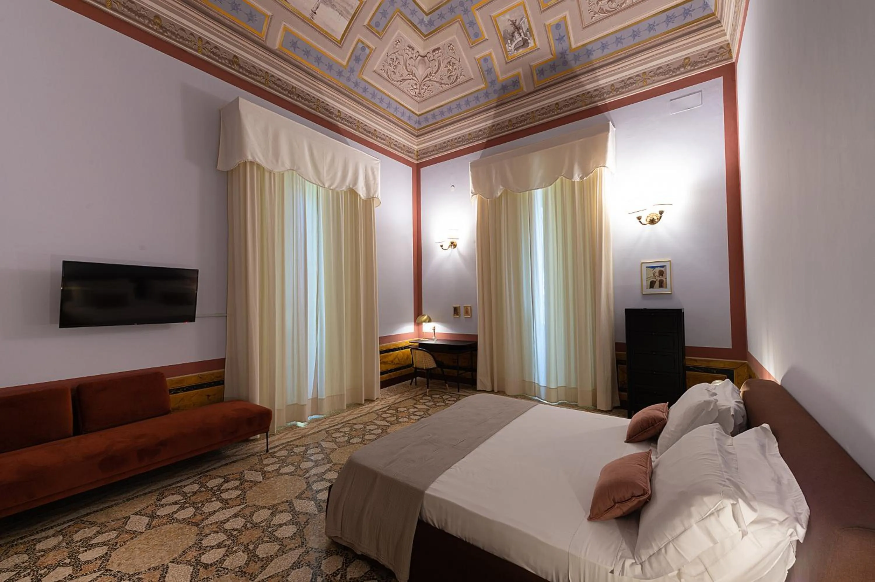 Photo of the whole room, Bed in Palazzo Francesco Grassi