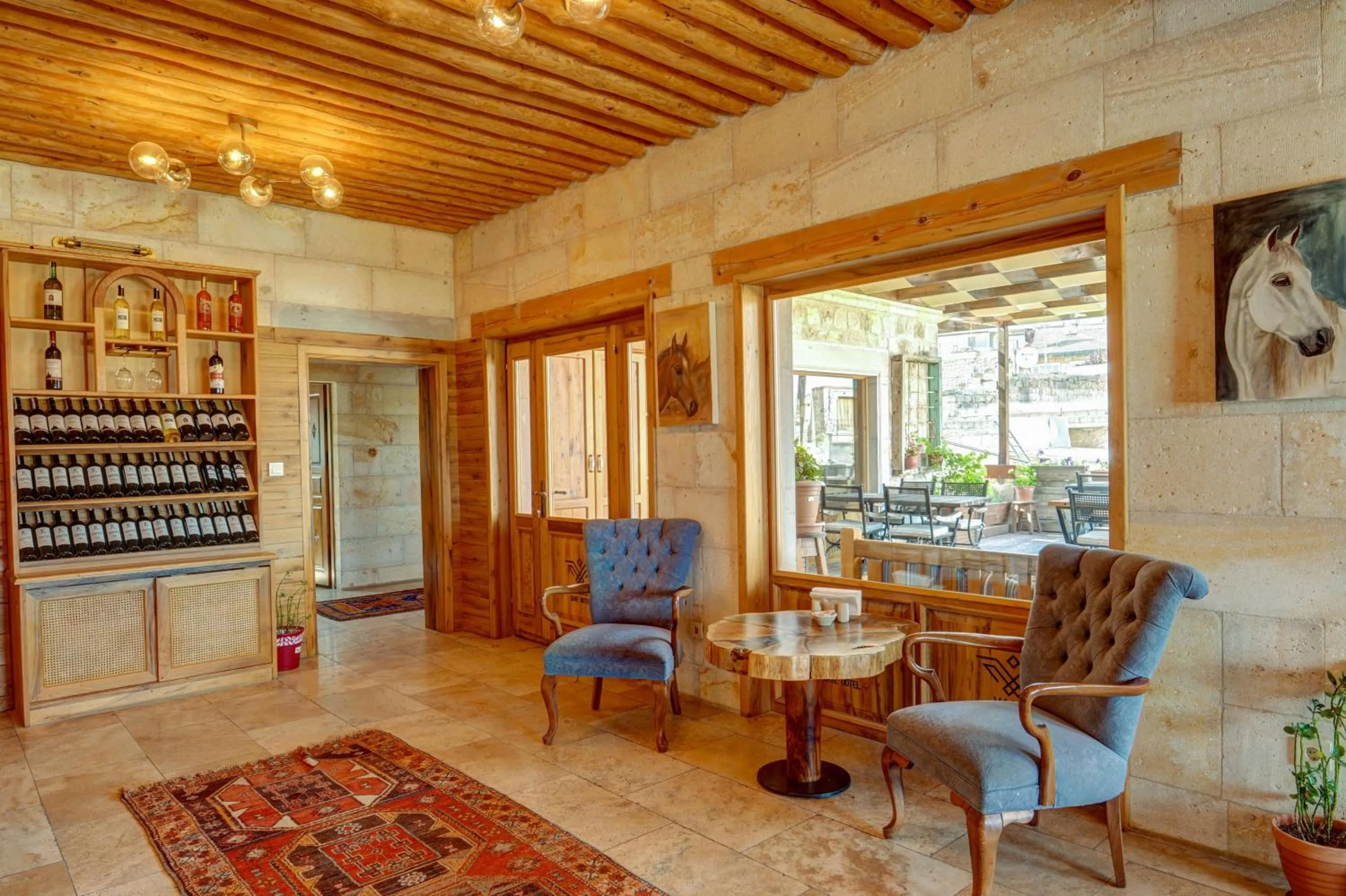 Seating area in Vasıl Cave Hotel