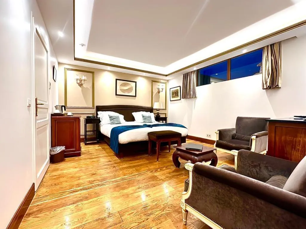 Bed in Hôtellerie Du Bas-Bréau