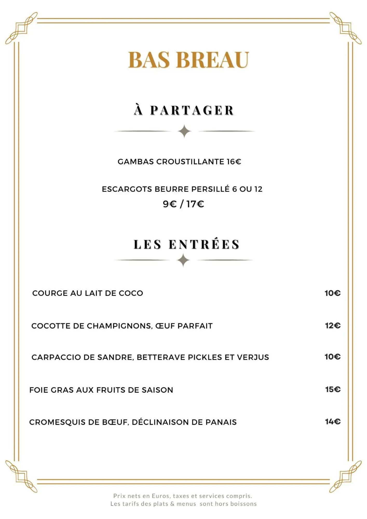 Restaurant/places to eat in Hôtellerie Du Bas-Bréau