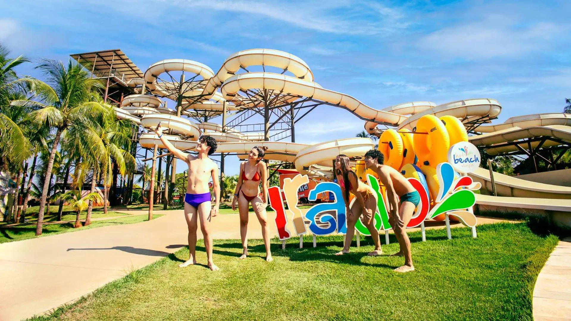 Aqua park in Hot Beach Suites