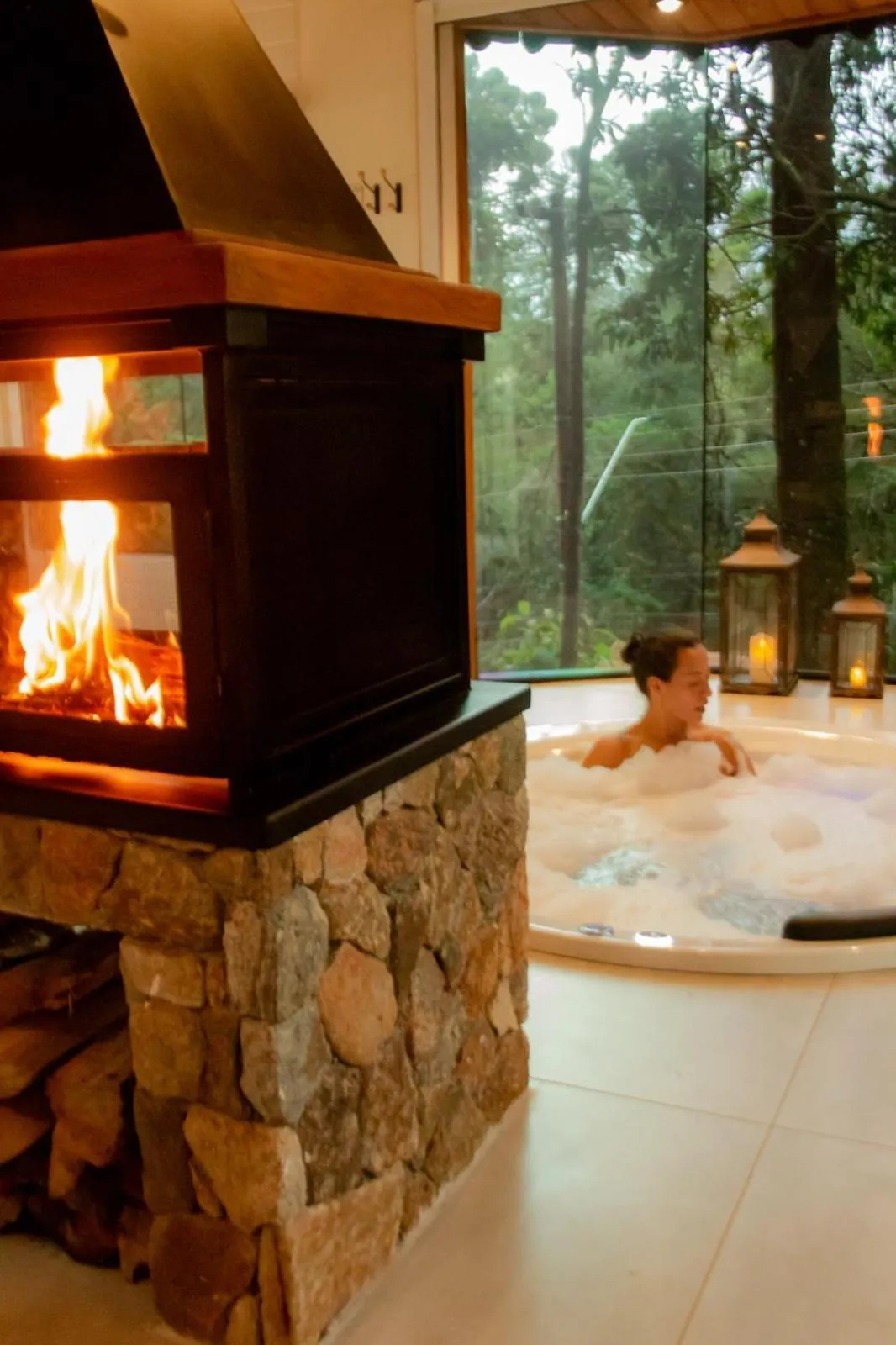 Hot Tub in Estalagem Serra de Minas em Monte Verde