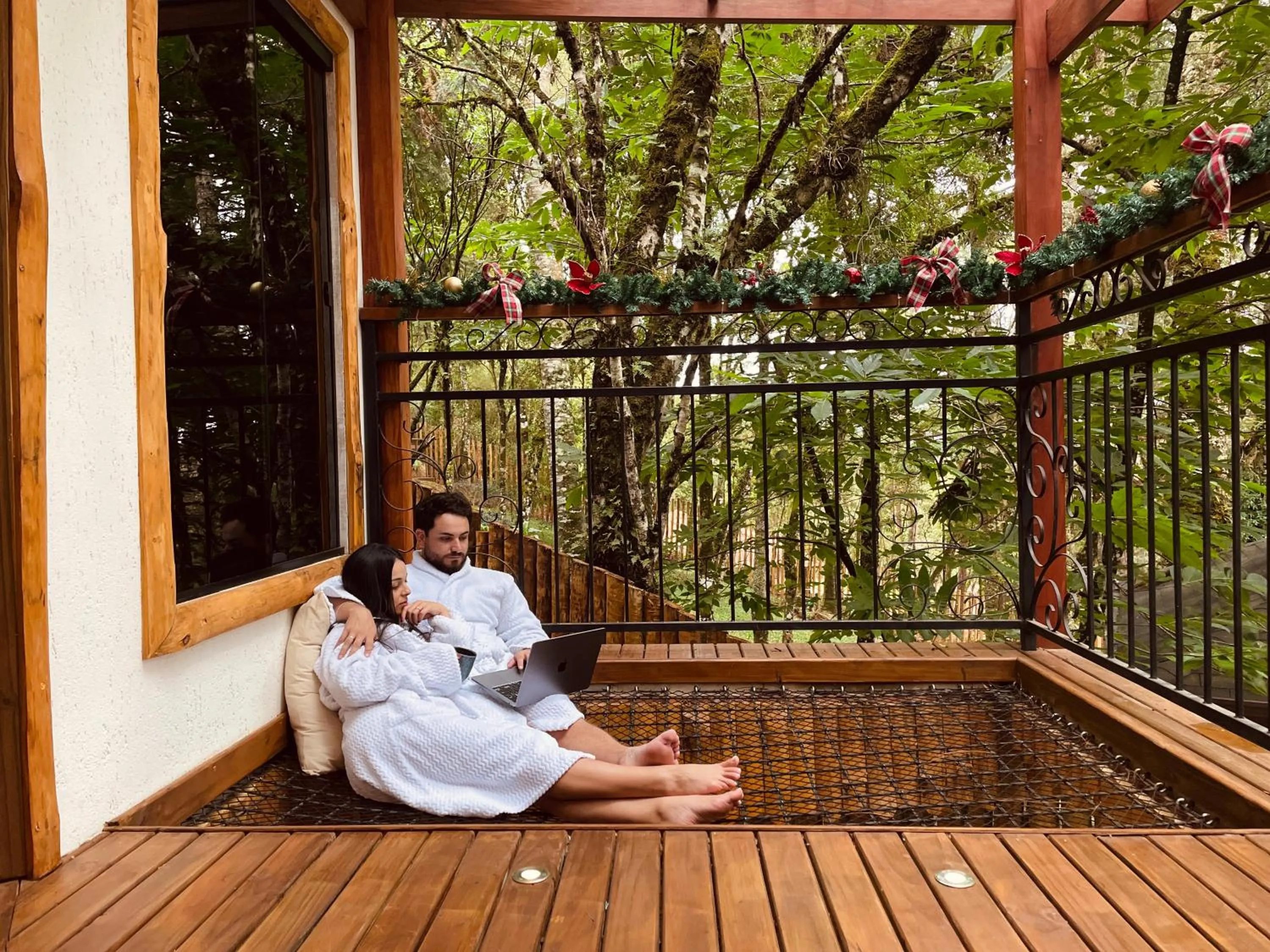 Balcony/Terrace in Estalagem Serra de Minas em Monte Verde