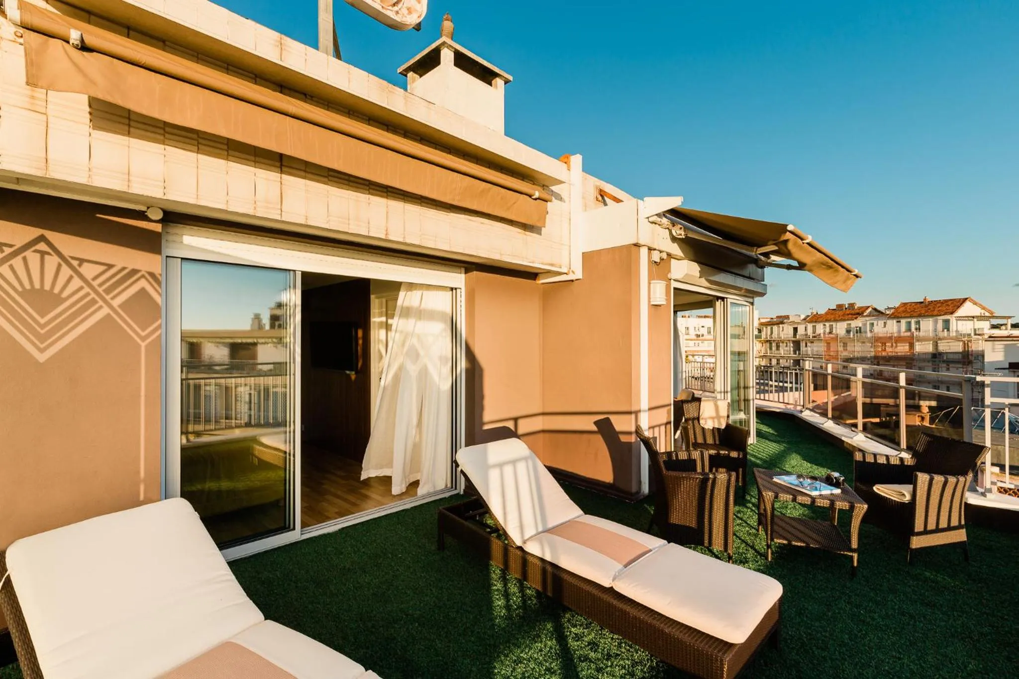 Balcony/Terrace in Hôtel Hélios