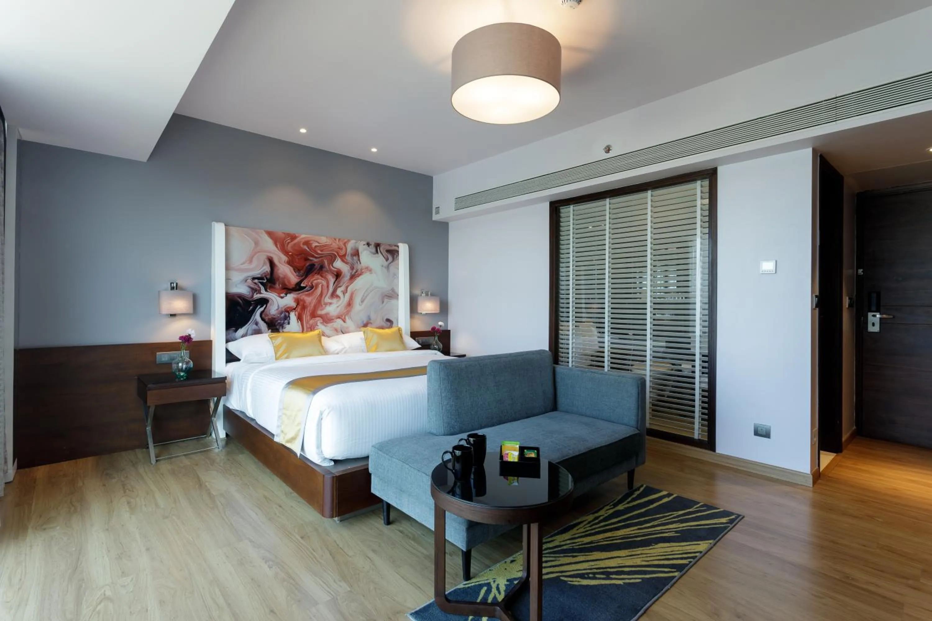 Bedroom, Bed in Svenska Design Hotel Kakinada