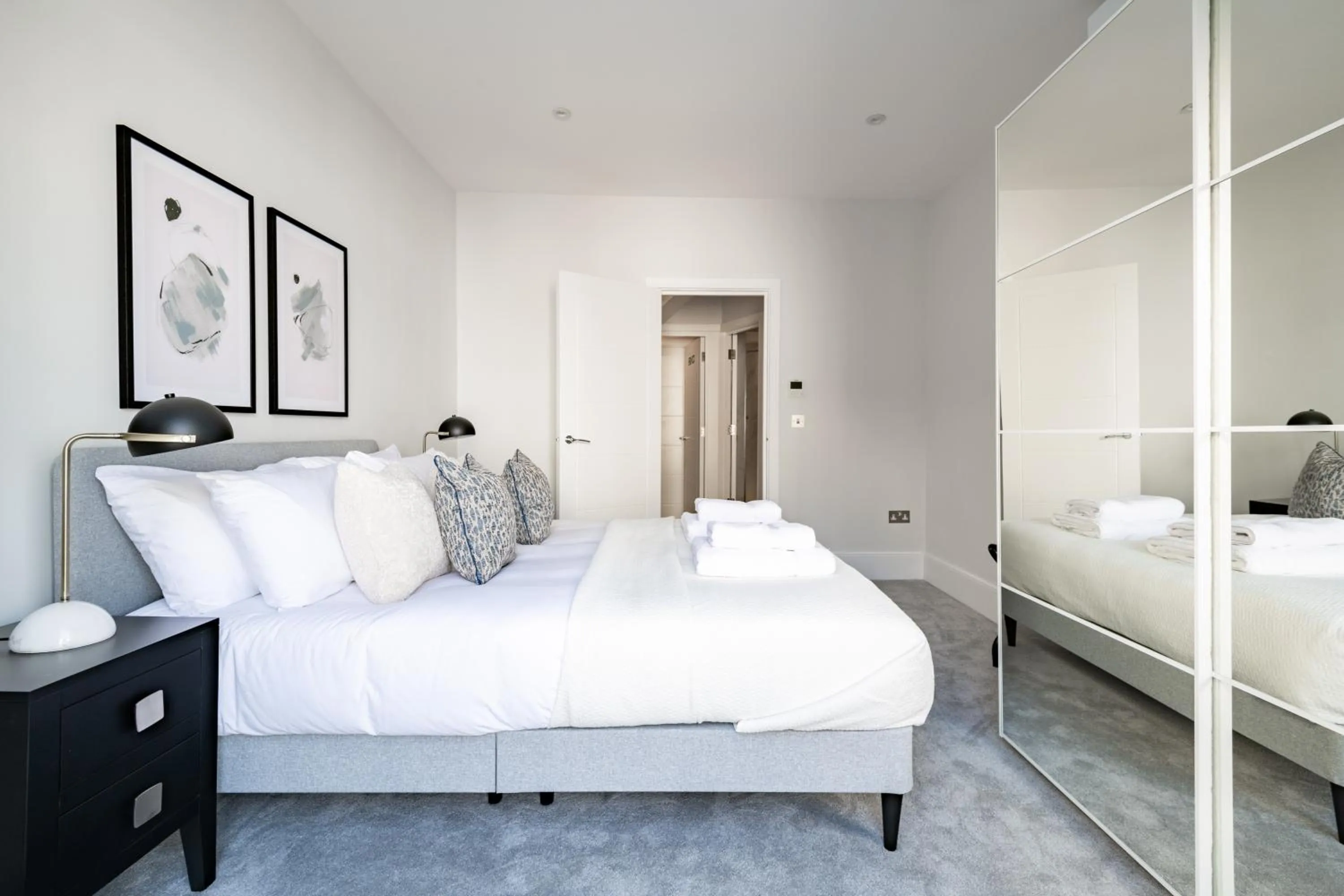 Bed in No. 2 Queensberry Place by Stayo