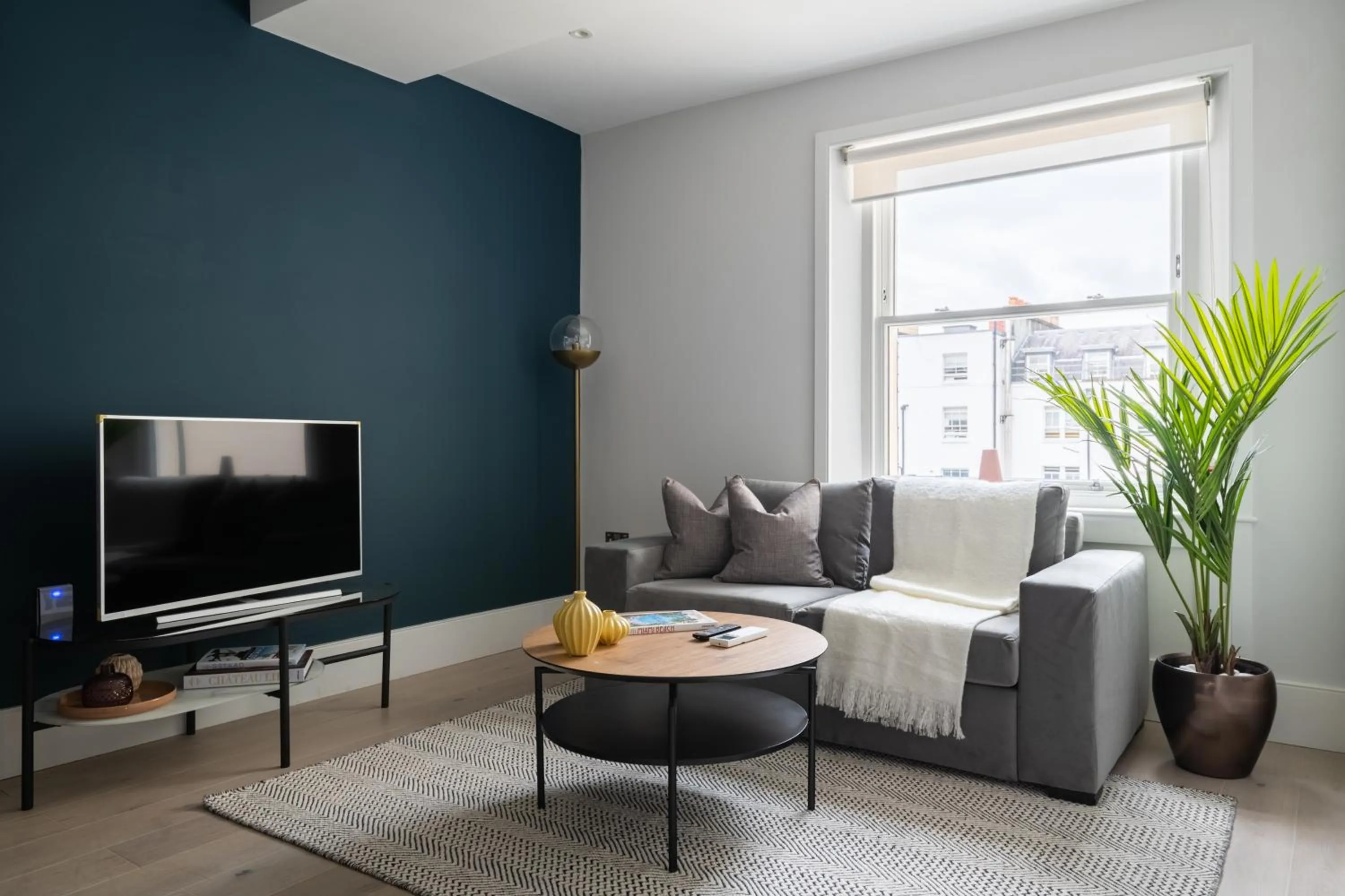 Seating area in No. 2 Queensberry Place by Stayo