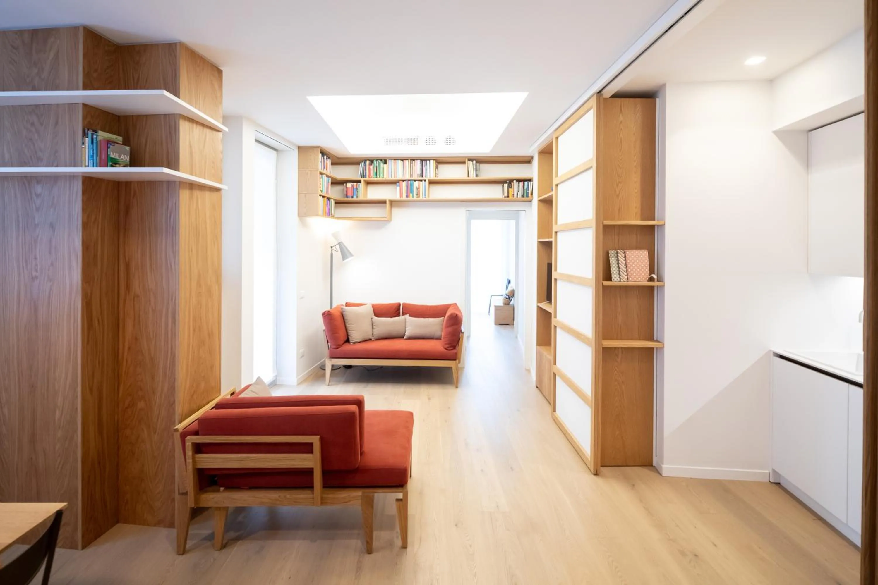 Living room, Bed in Hostmate - Milano - Via Birolli
