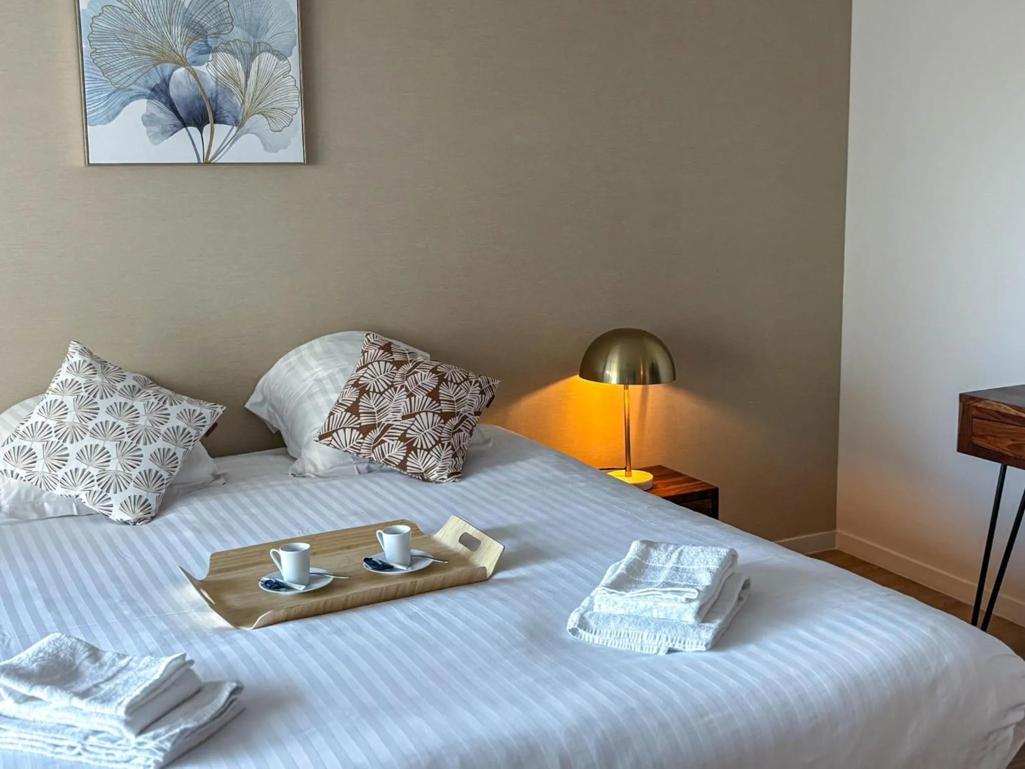 Bed in Les Boréales - Appart'hotel & Restaurant