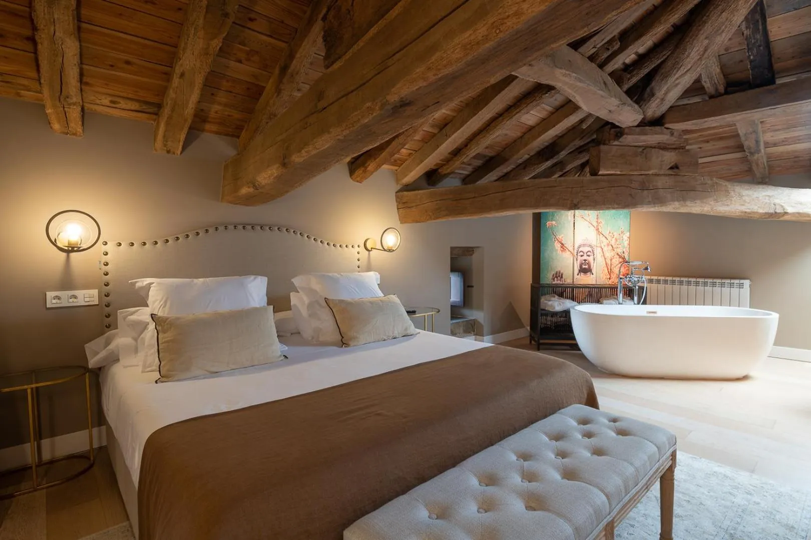 Bed in Hotel Palacio De Luko