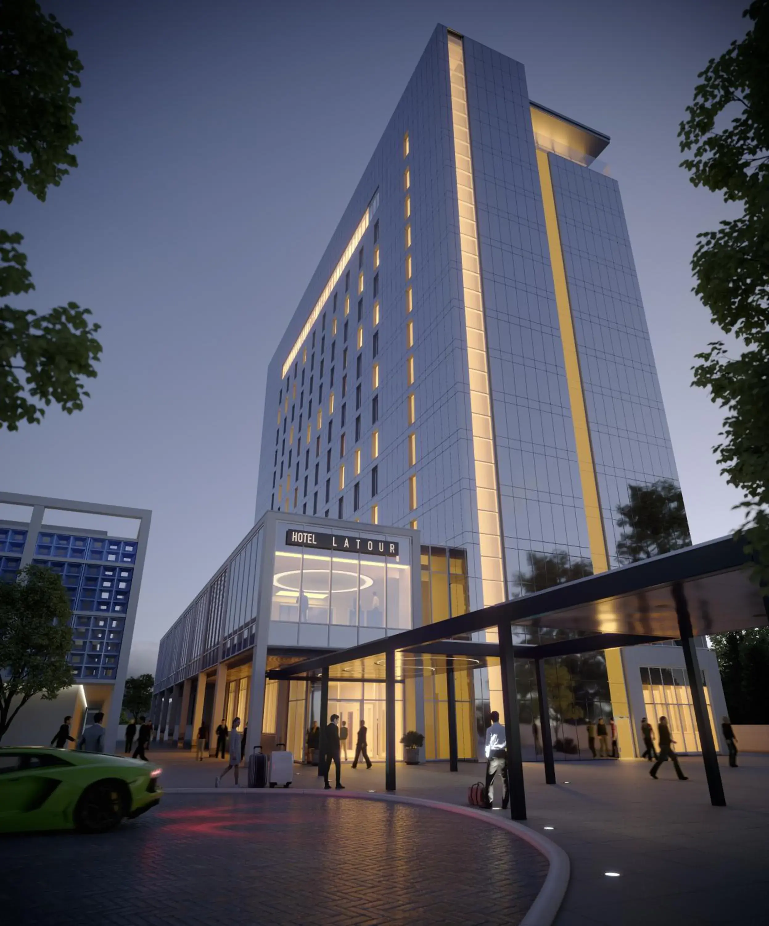 Property building in Hotel La Tour Property building in Hotel La Tour