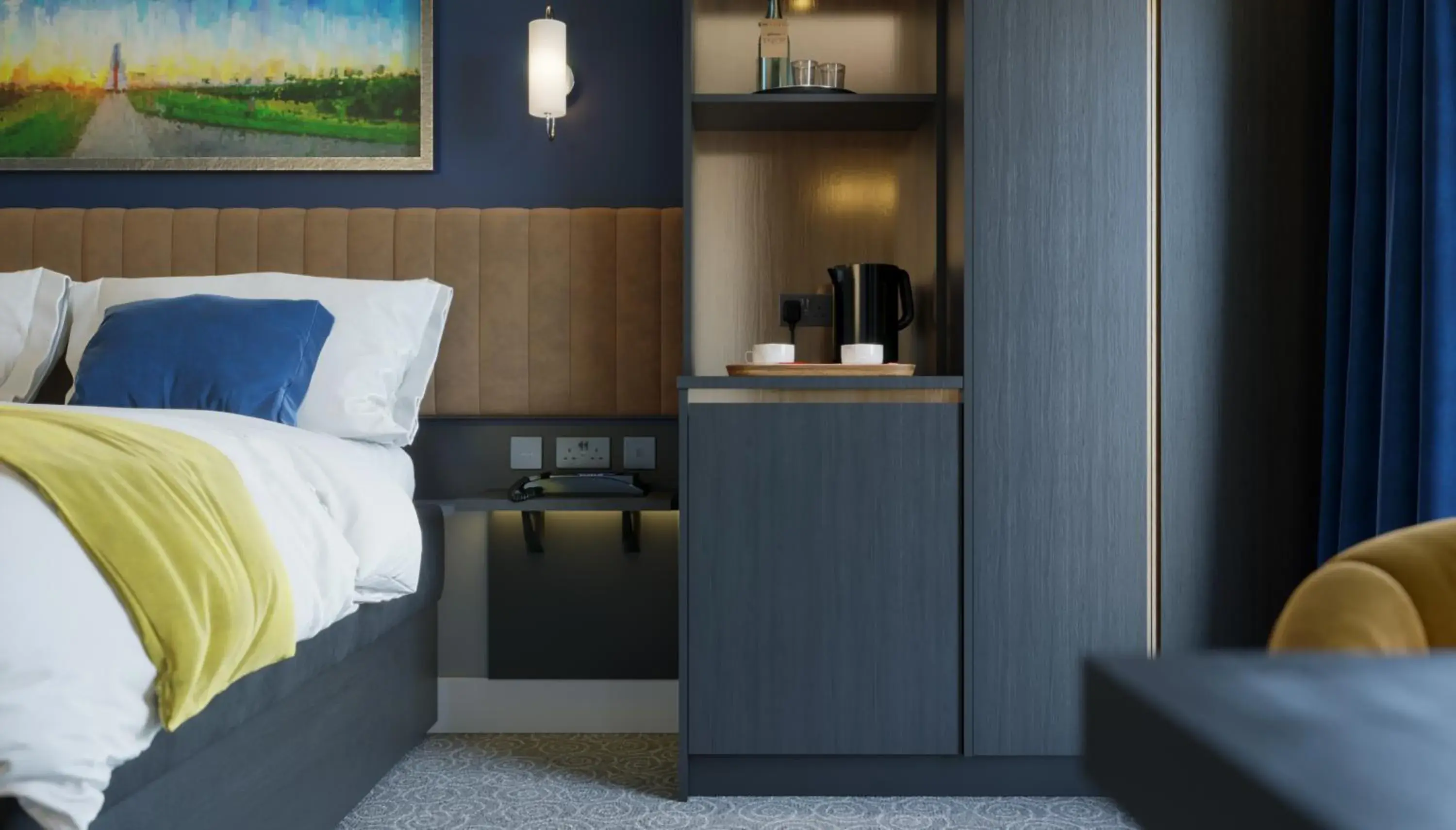 Bedroom, Bed in Hotel La Tour Bedroom, Bed in Hotel La Tour