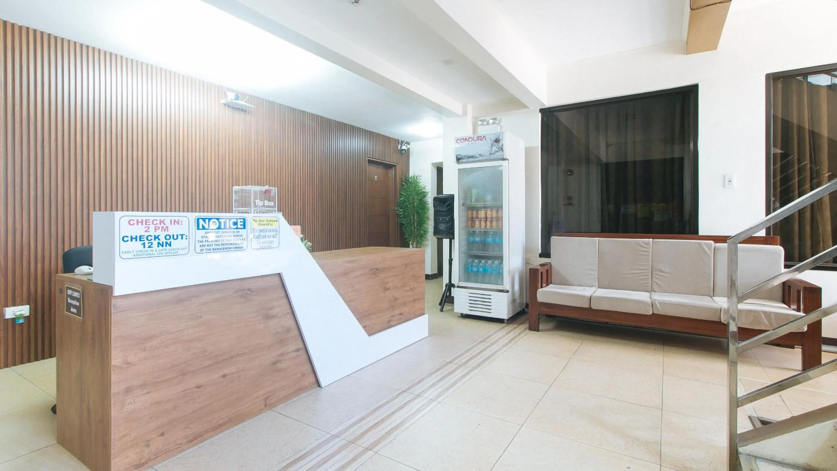 Lobby or reception in RedDoorz at RJs Bldg near Lyceum Gen Trias Cavite