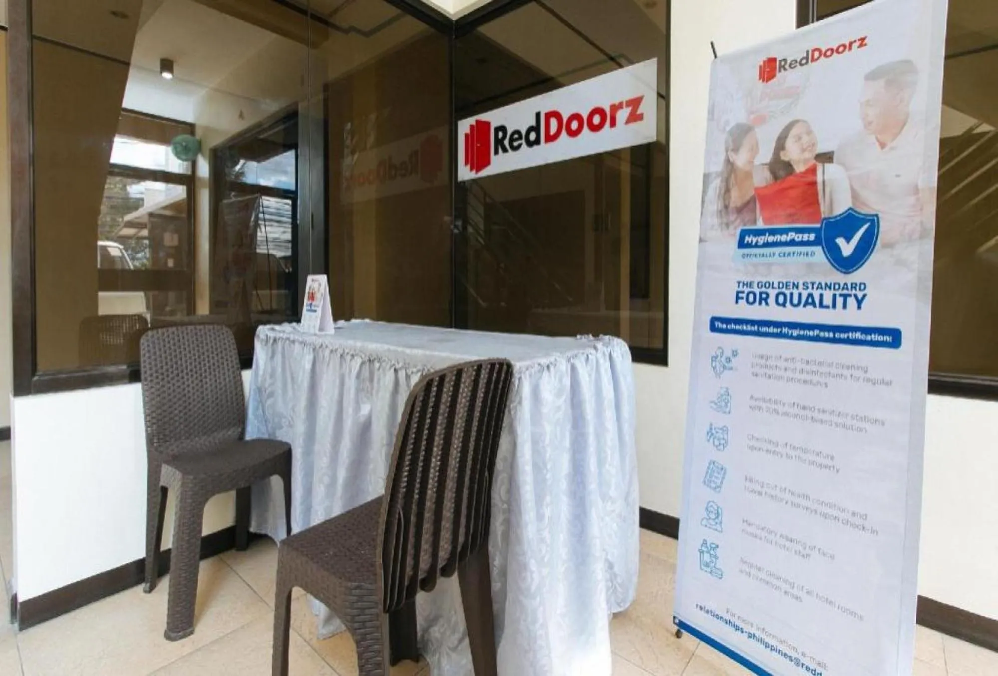 Lobby or reception in RedDoorz at RJs Bldg near Lyceum Gen Trias Cavite