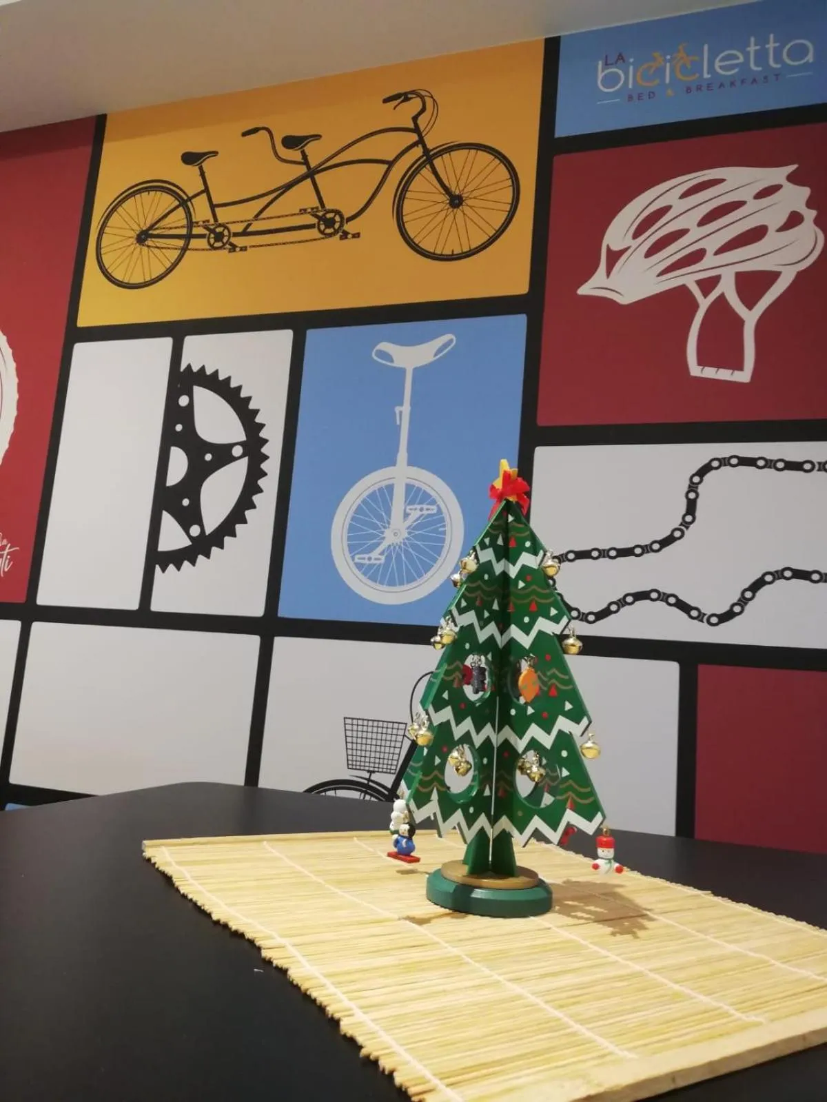 Dining area in b&b La Bicicletta