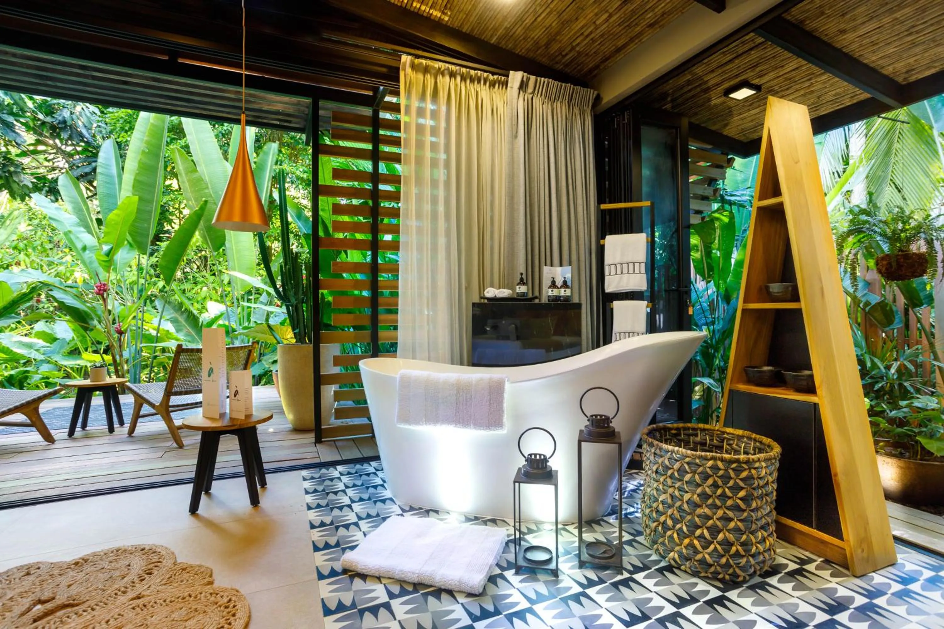 Bathroom in awā Beachfront Hotel