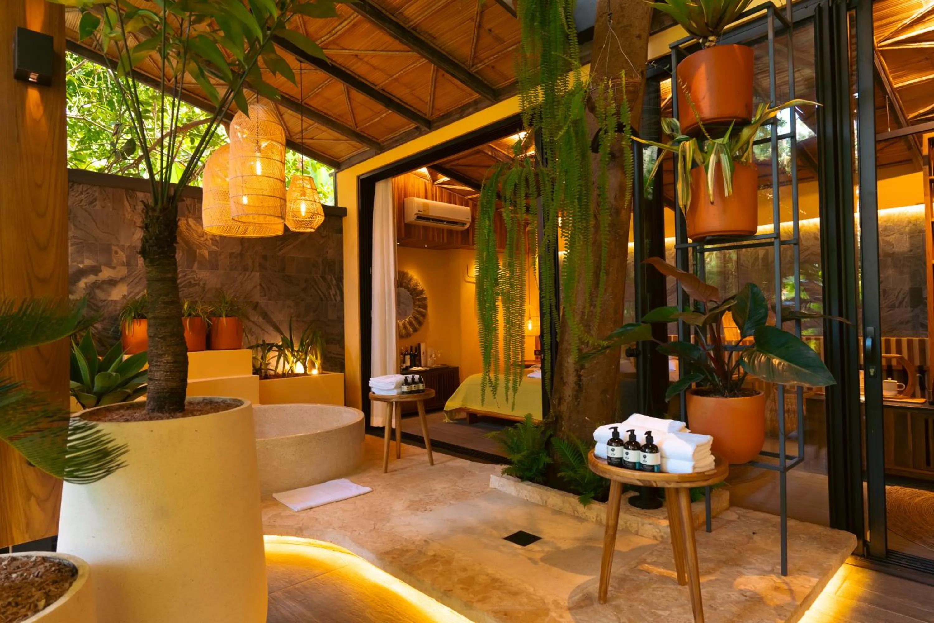 Bath in awā Beachfront Hotel