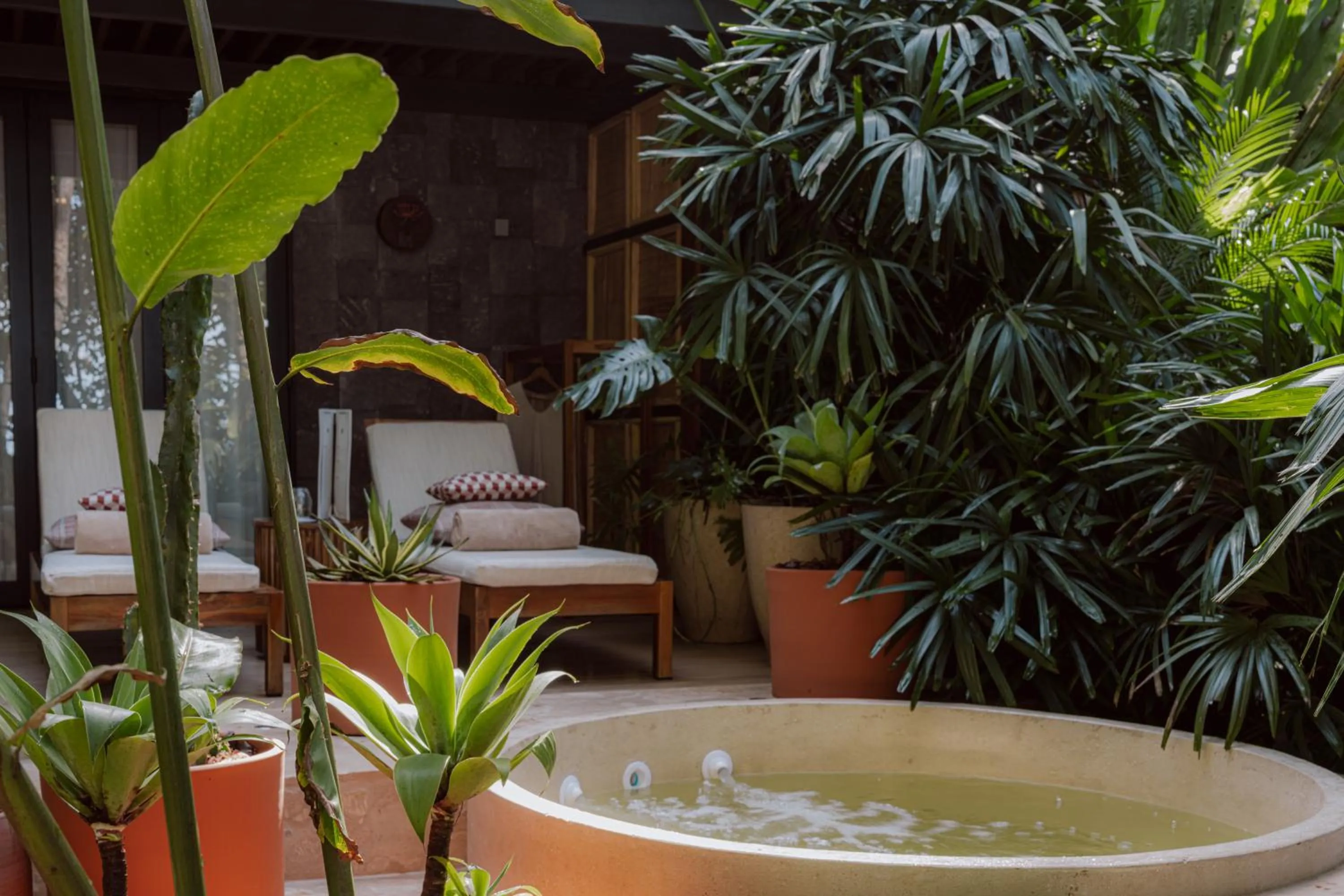 Swimming pool in awā Beachfront Hotel