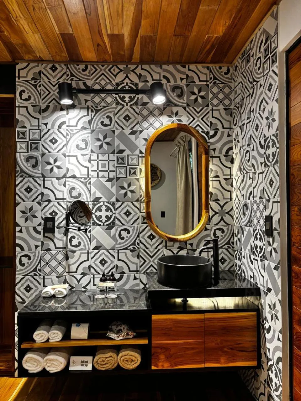 Bathroom in awā Beachfront Hotel