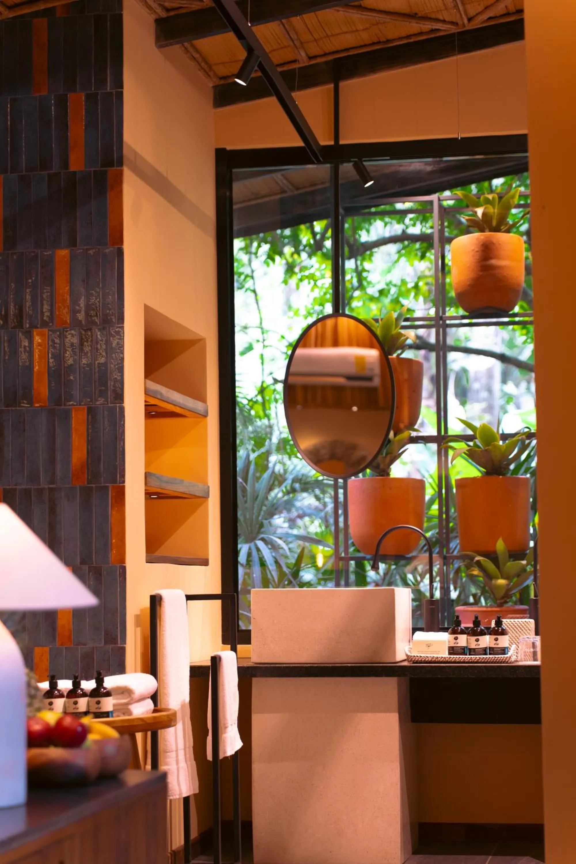 Bathroom in awā Beachfront Hotel