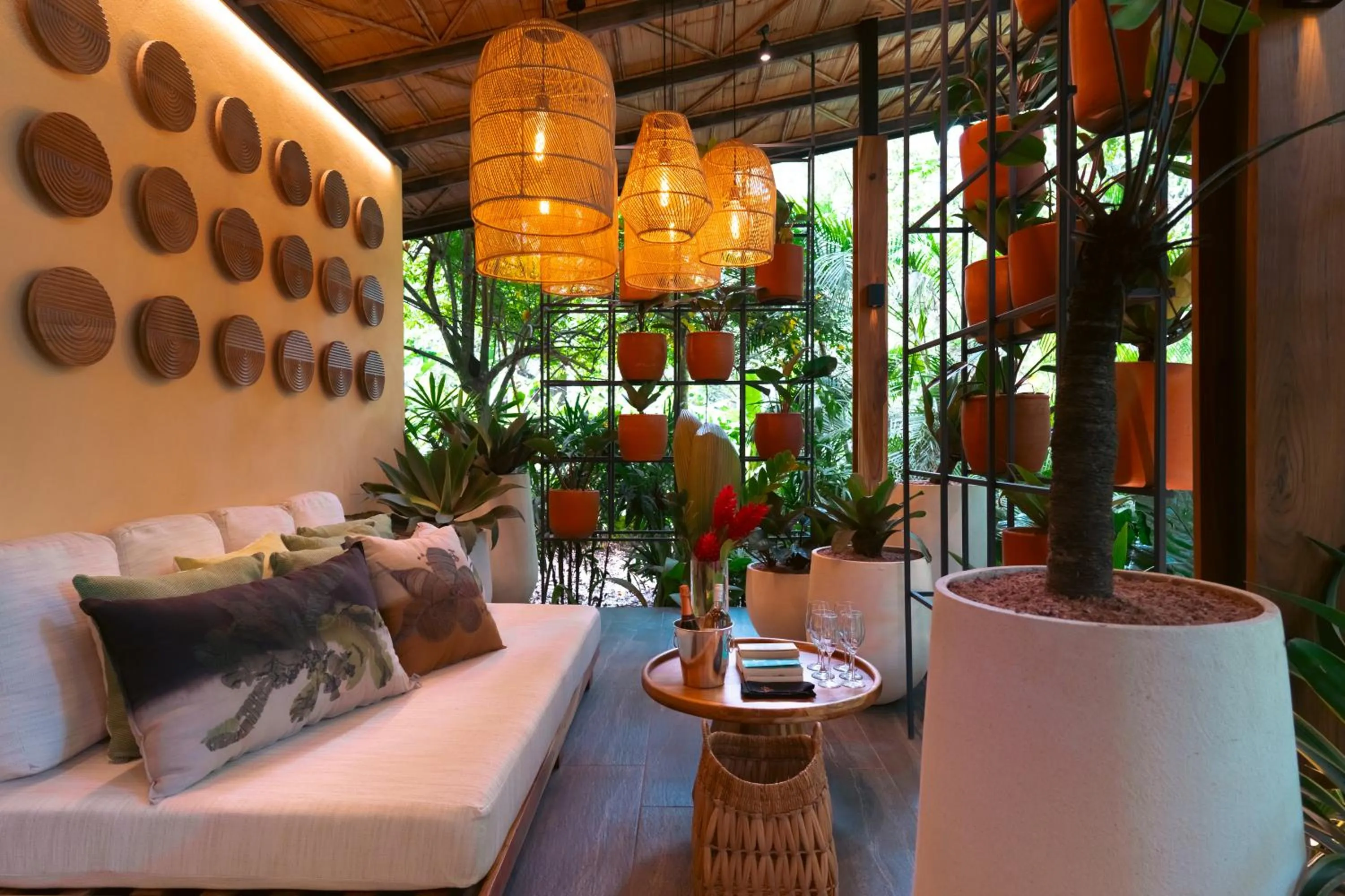 Seating area in awā Beachfront Hotel