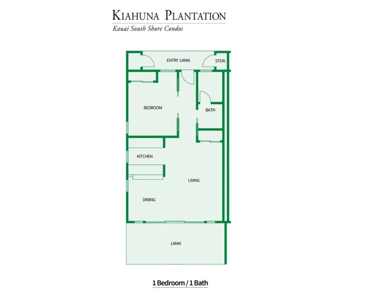 Floor plan in Kiahuna Plantation 96, Poipu Beach, Club Membership, Part Ocean View, Kids Toys