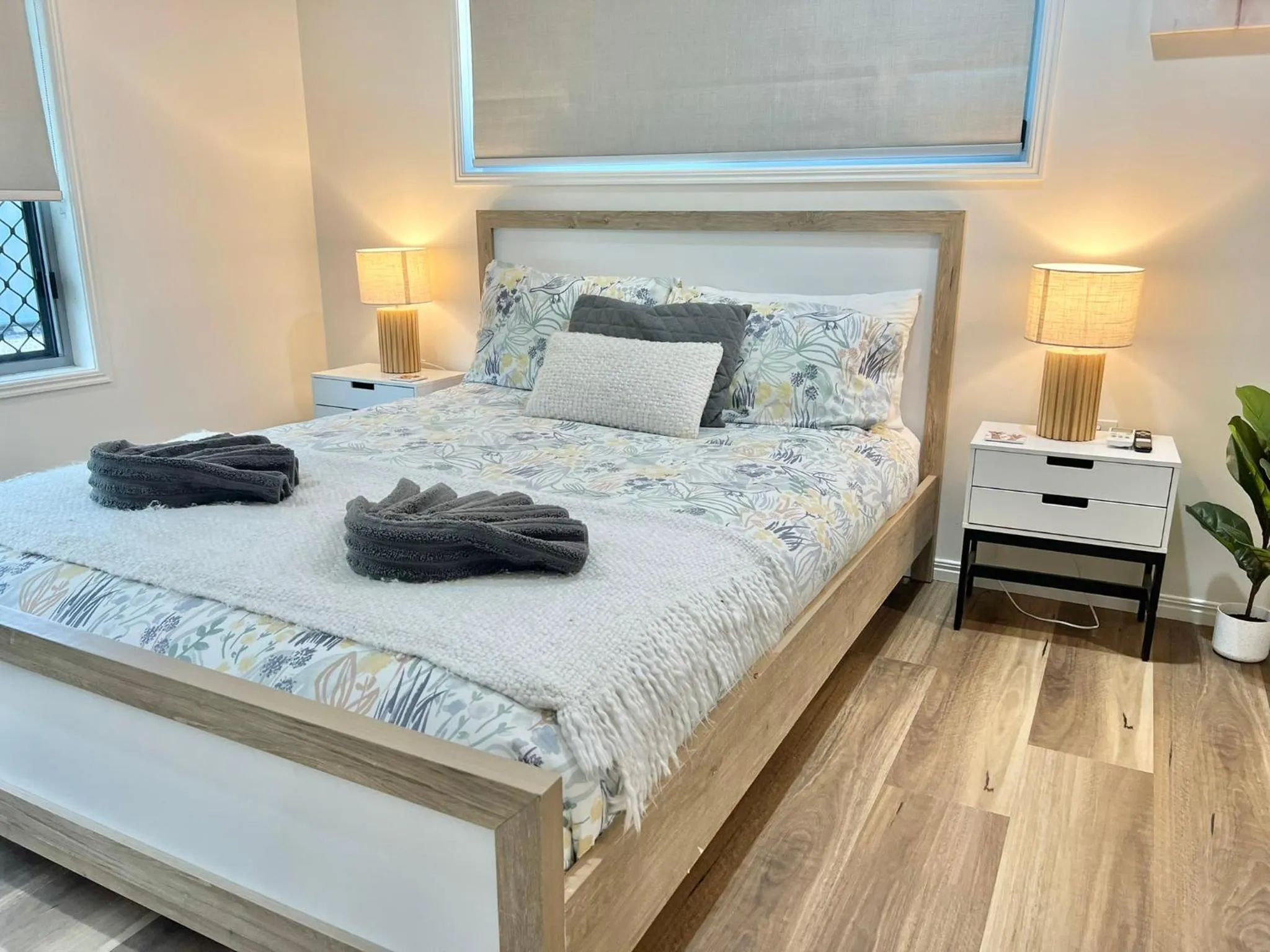 Bedroom, Bed in Bundys Best! Modern Luxury in the heart of town