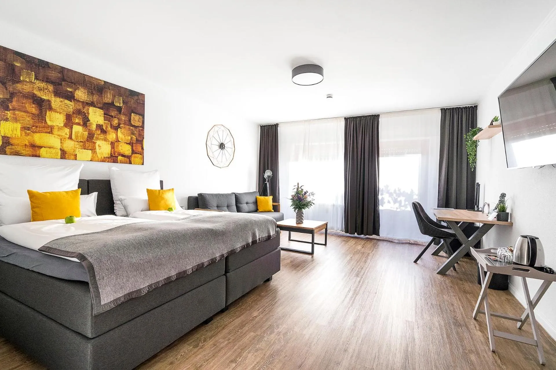 Photo of the whole room, Bed in Hotel Marktterrassen