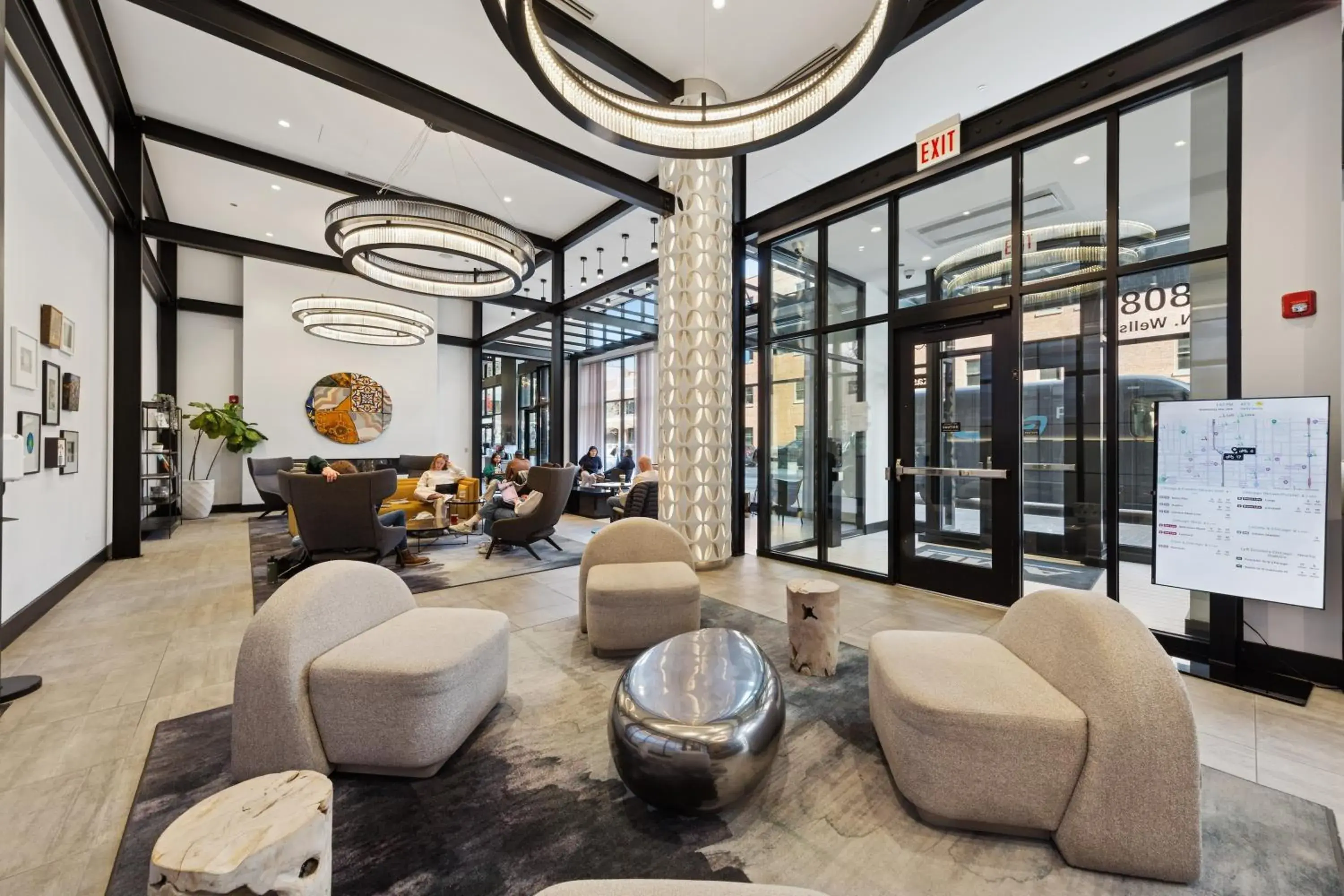 Lobby or reception in Kasa River North Chicago Lobby or reception in Kasa River North Chicago