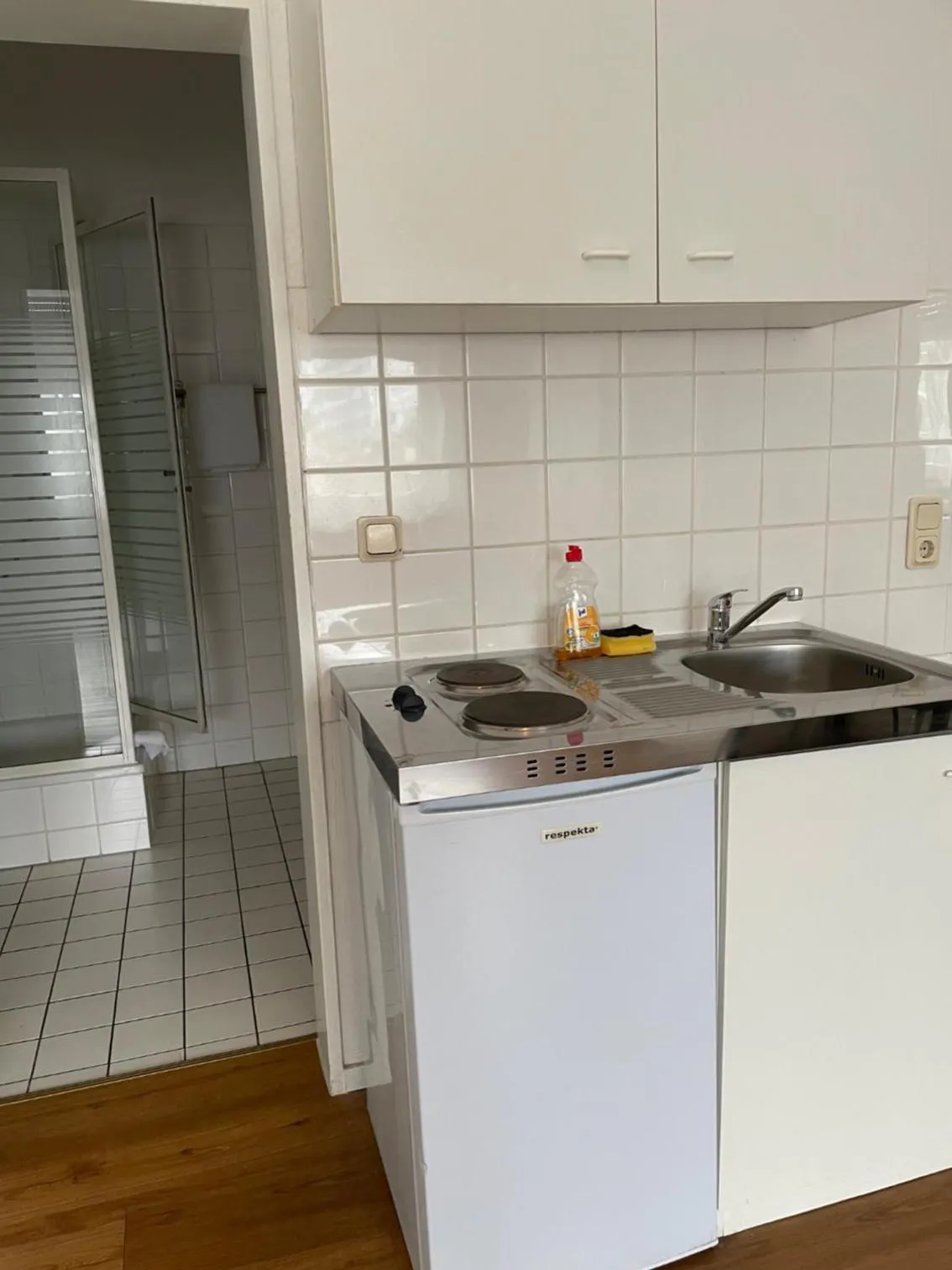 Kitchen or kitchenette in Hotel Westend