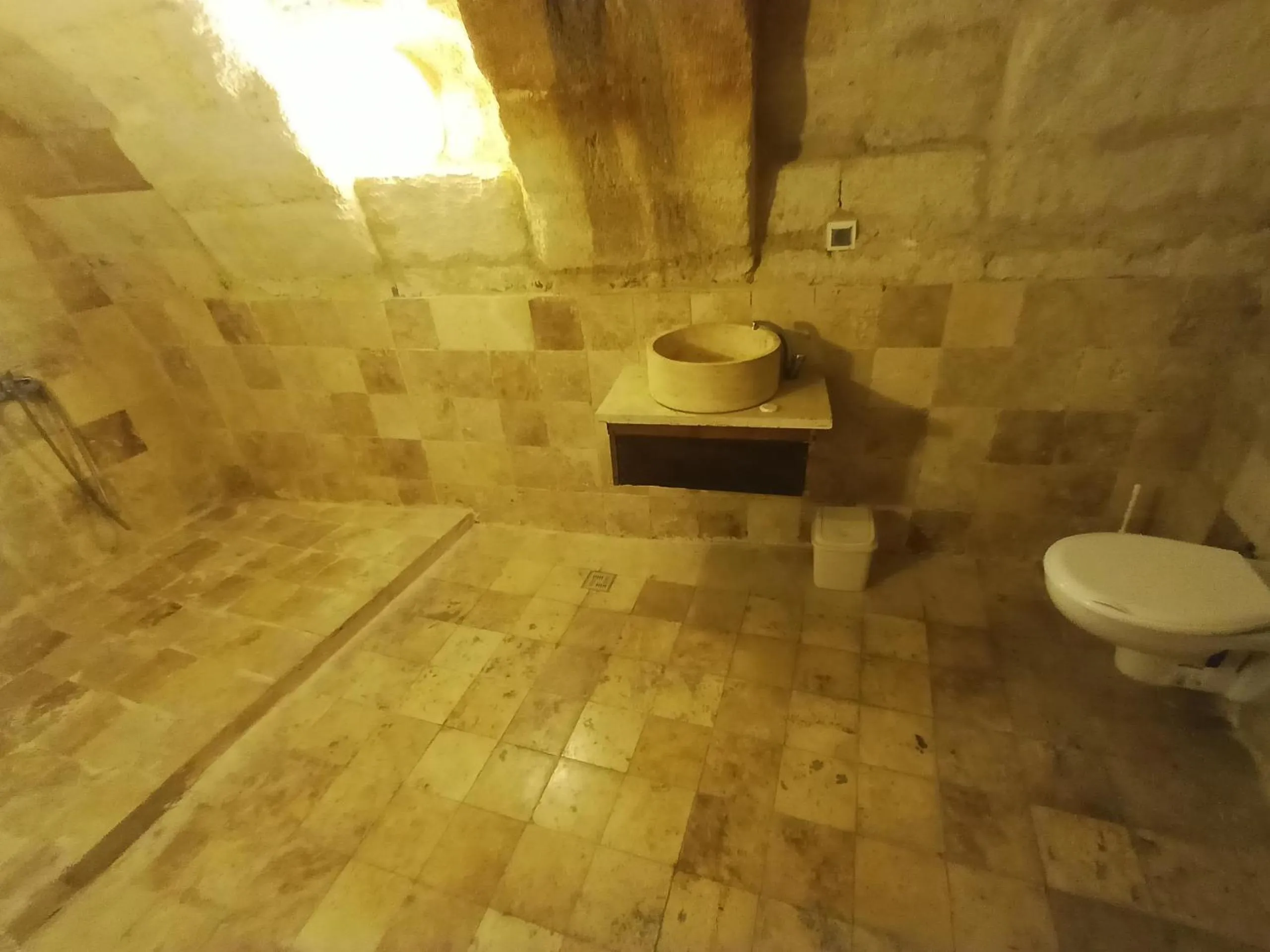 Toilet in stone age cappadocia