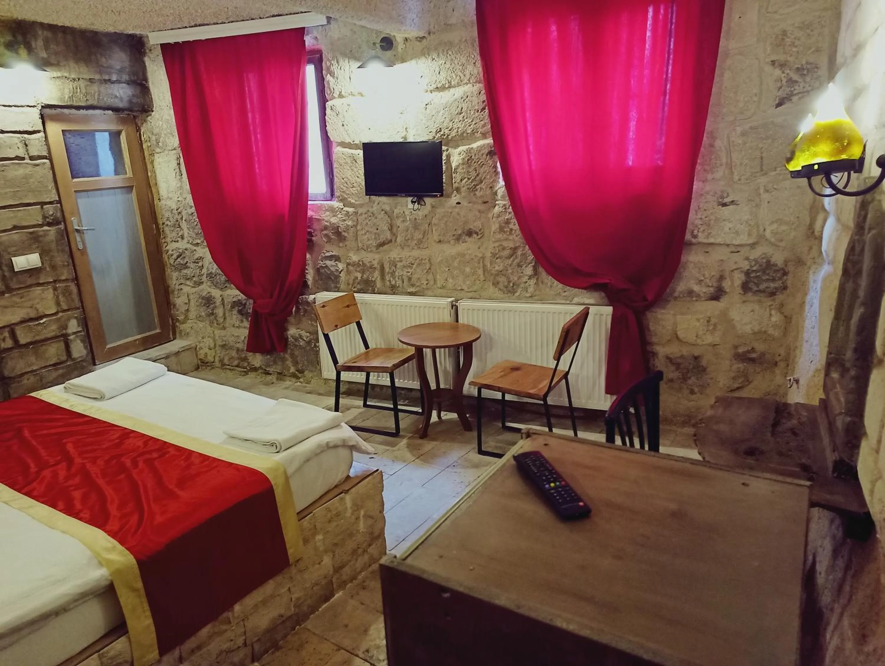 Bed in stone age cappadocia