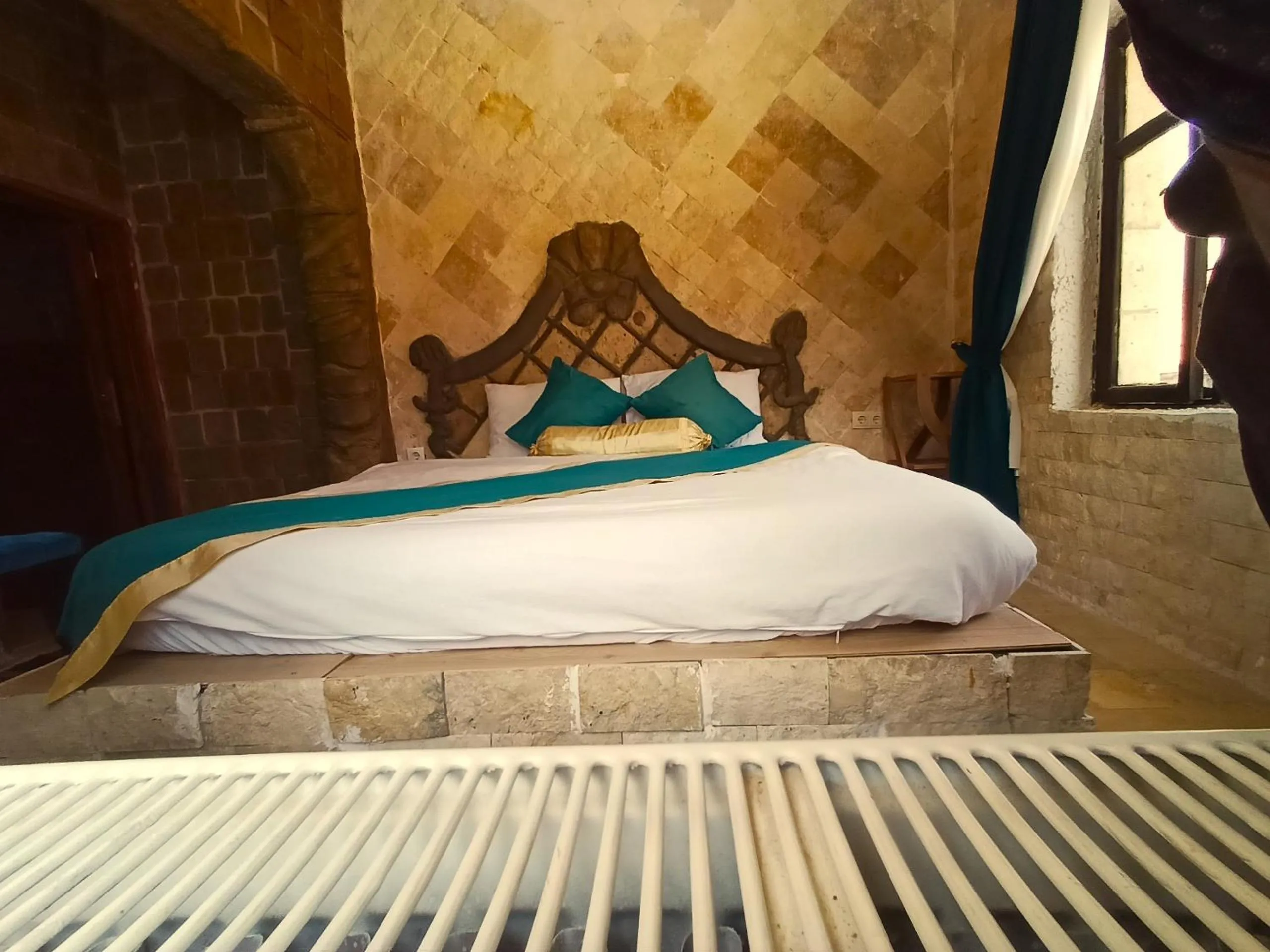 Bed in stone age cappadocia