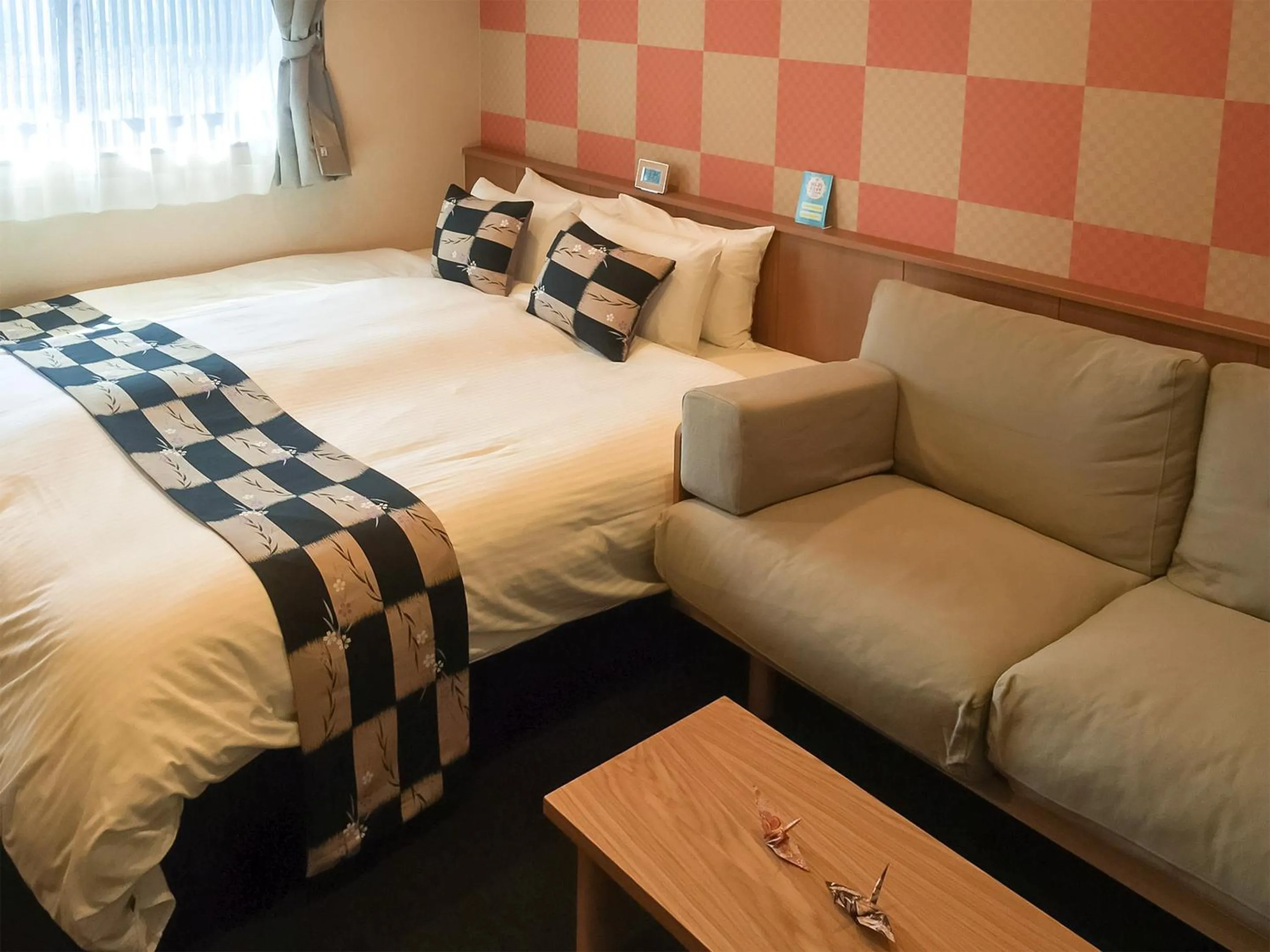 Photo of the whole room, Bed in Kyoto Earth Hotel