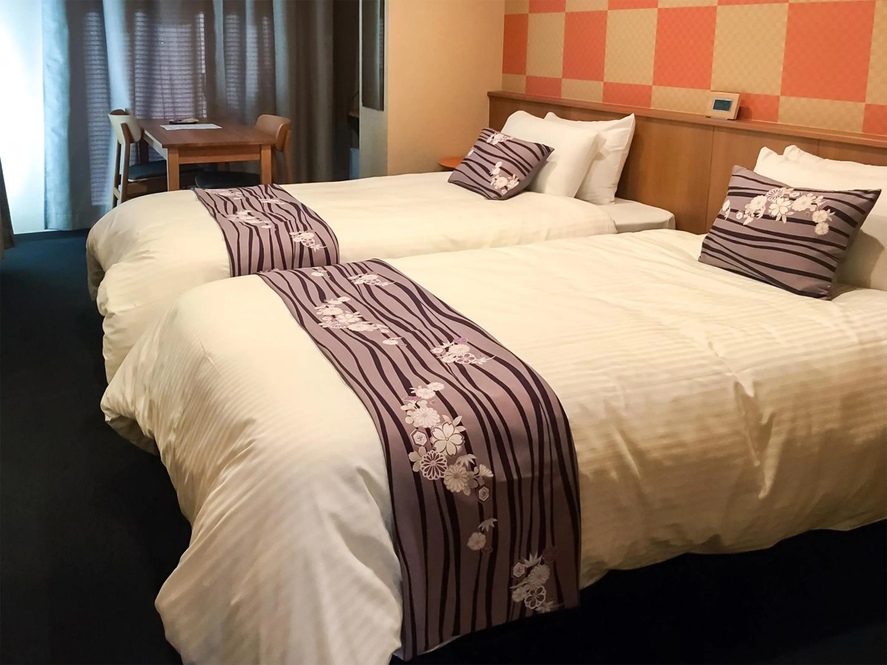 Photo of the whole room, Bed in Kyoto Earth Hotel