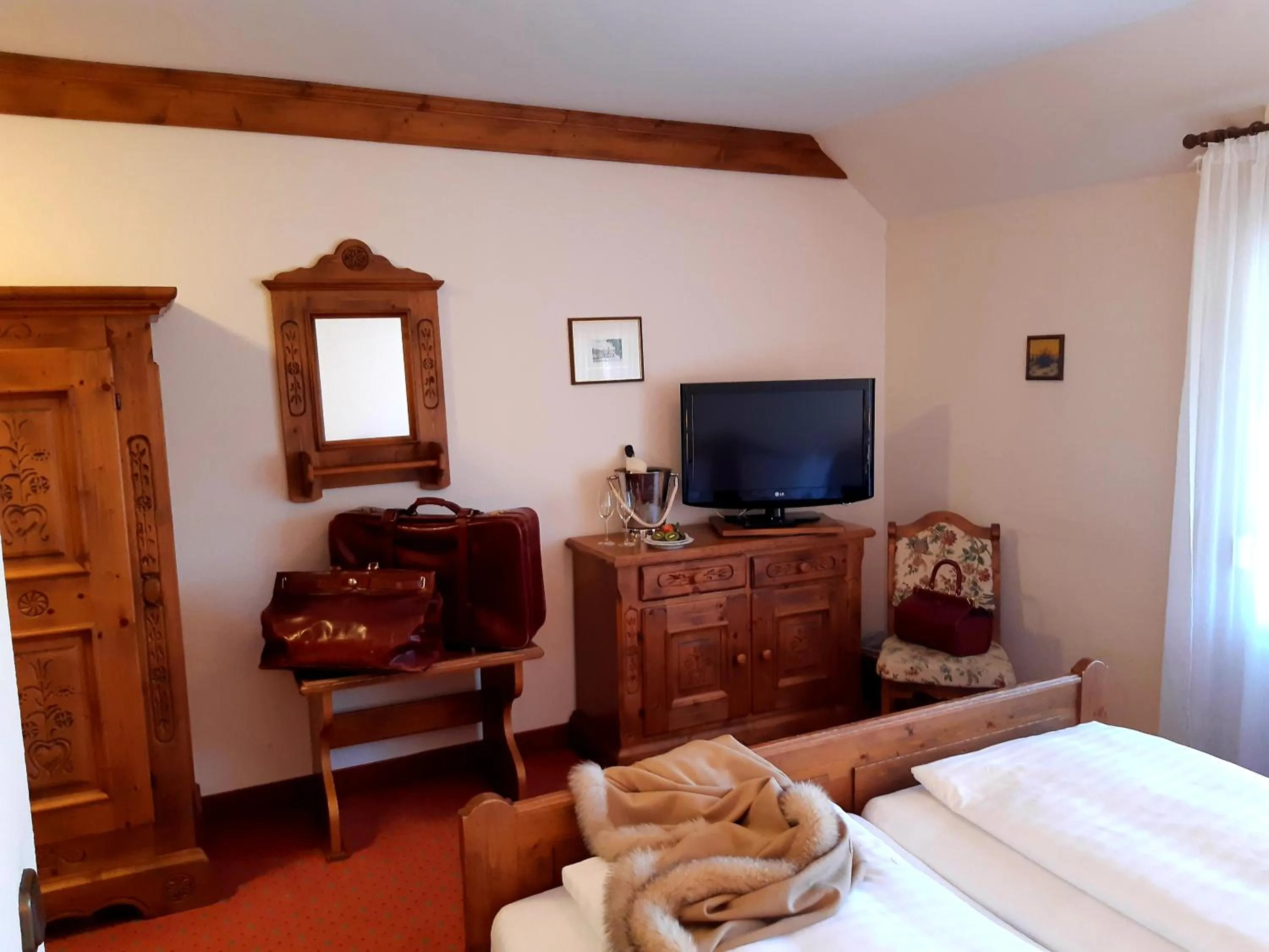 Bed in Gasthaus Auerhahn