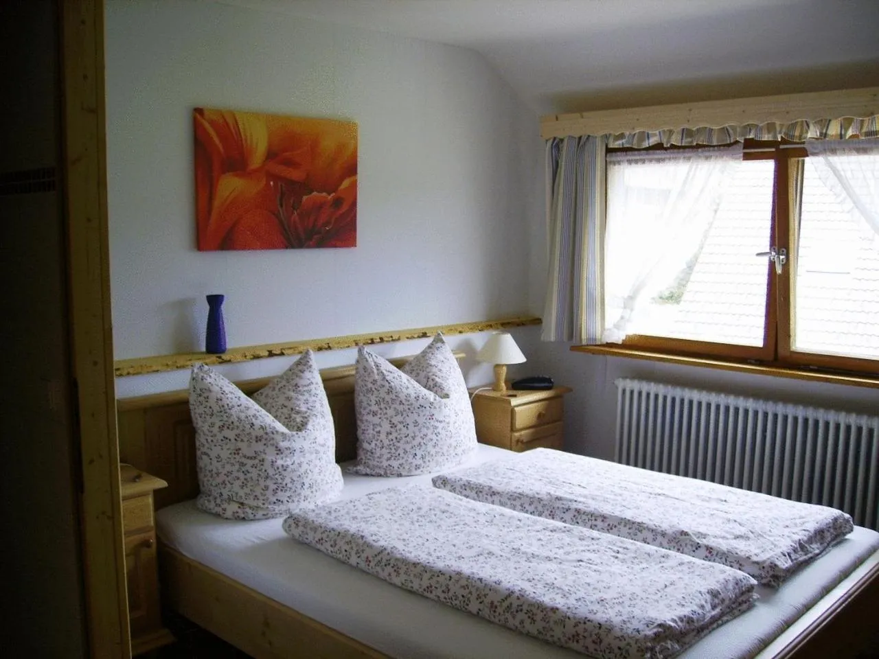 Decorative detail, Bed in Pension Wiesengrund