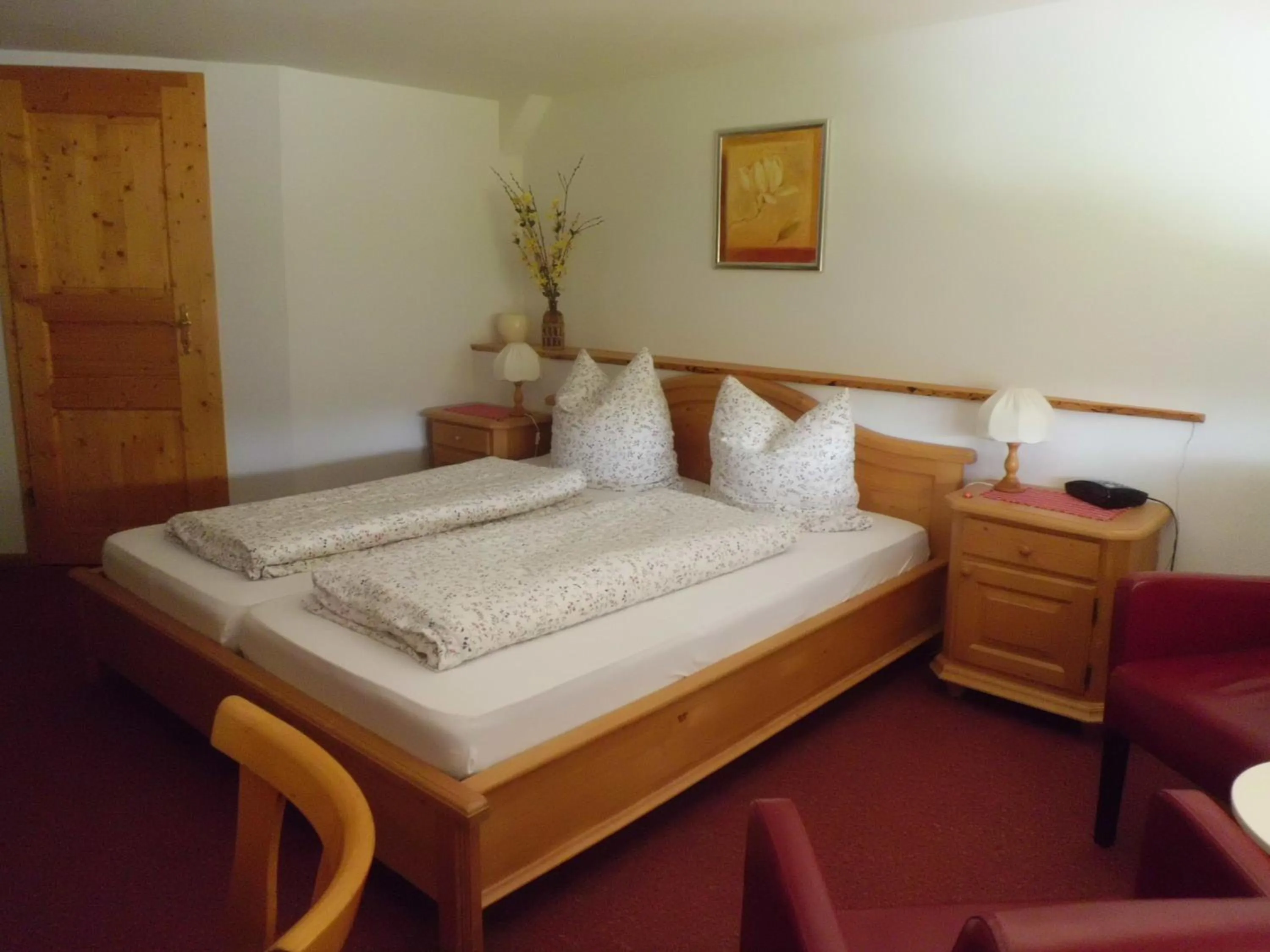 Bed in Pension Wiesengrund