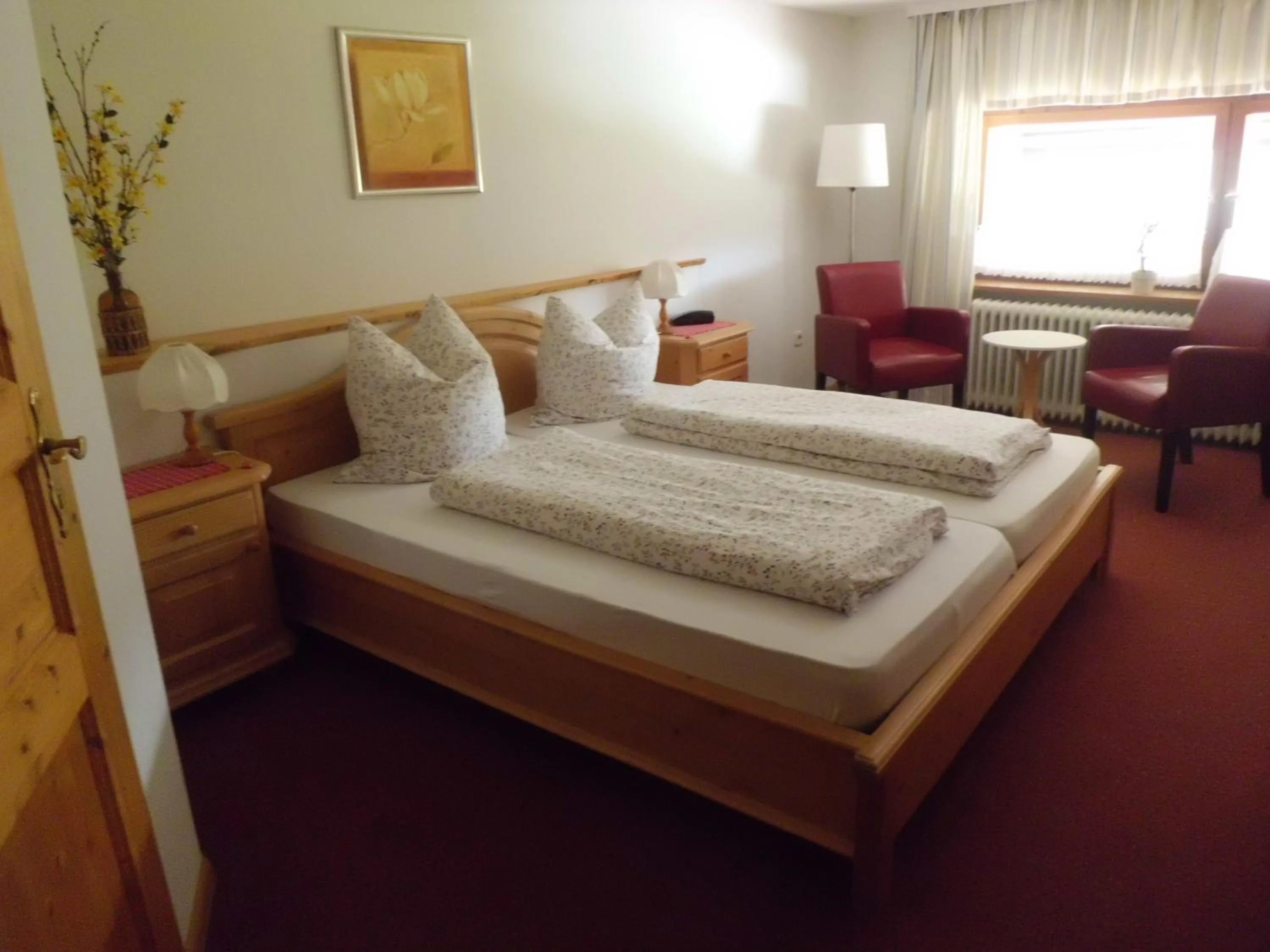 Bed in Pension Wiesengrund