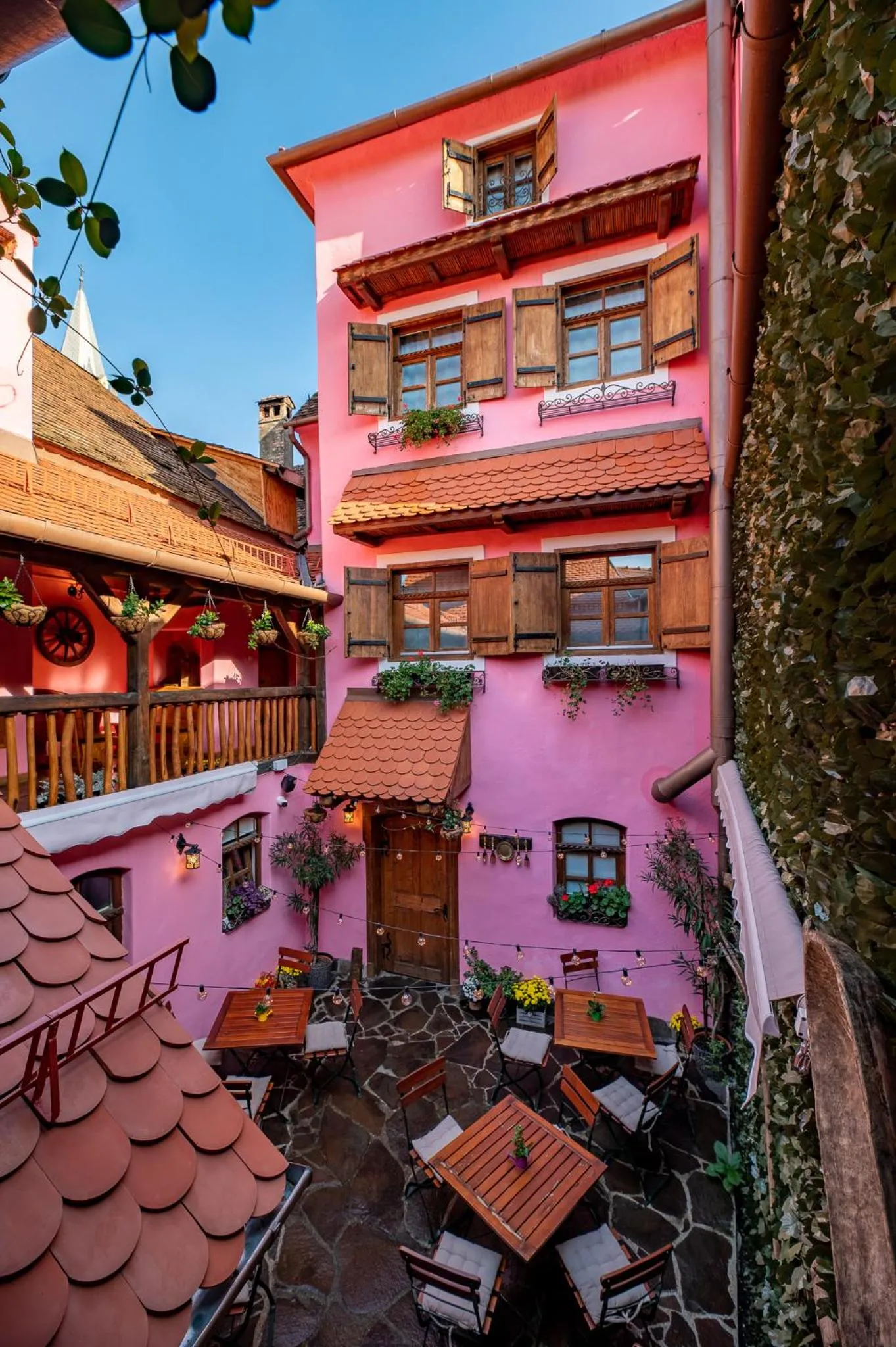 Patio in Boutique Hotel von Graf