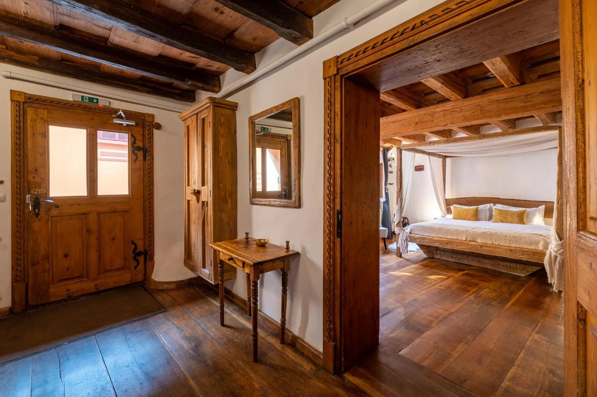 Bedroom, Bed in Boutique Hotel von Graf