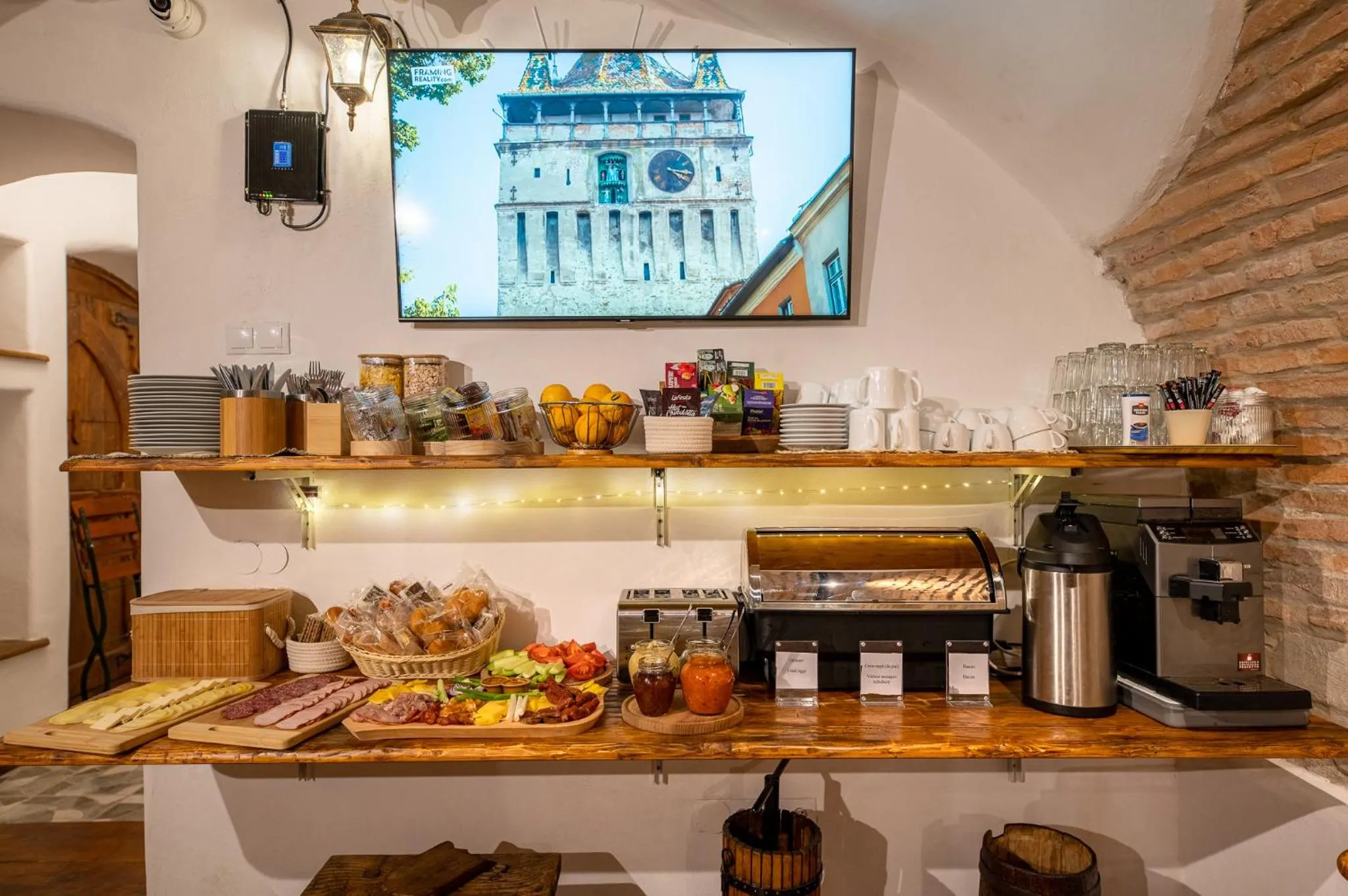 Buffet breakfast in Boutique Hotel von Graf